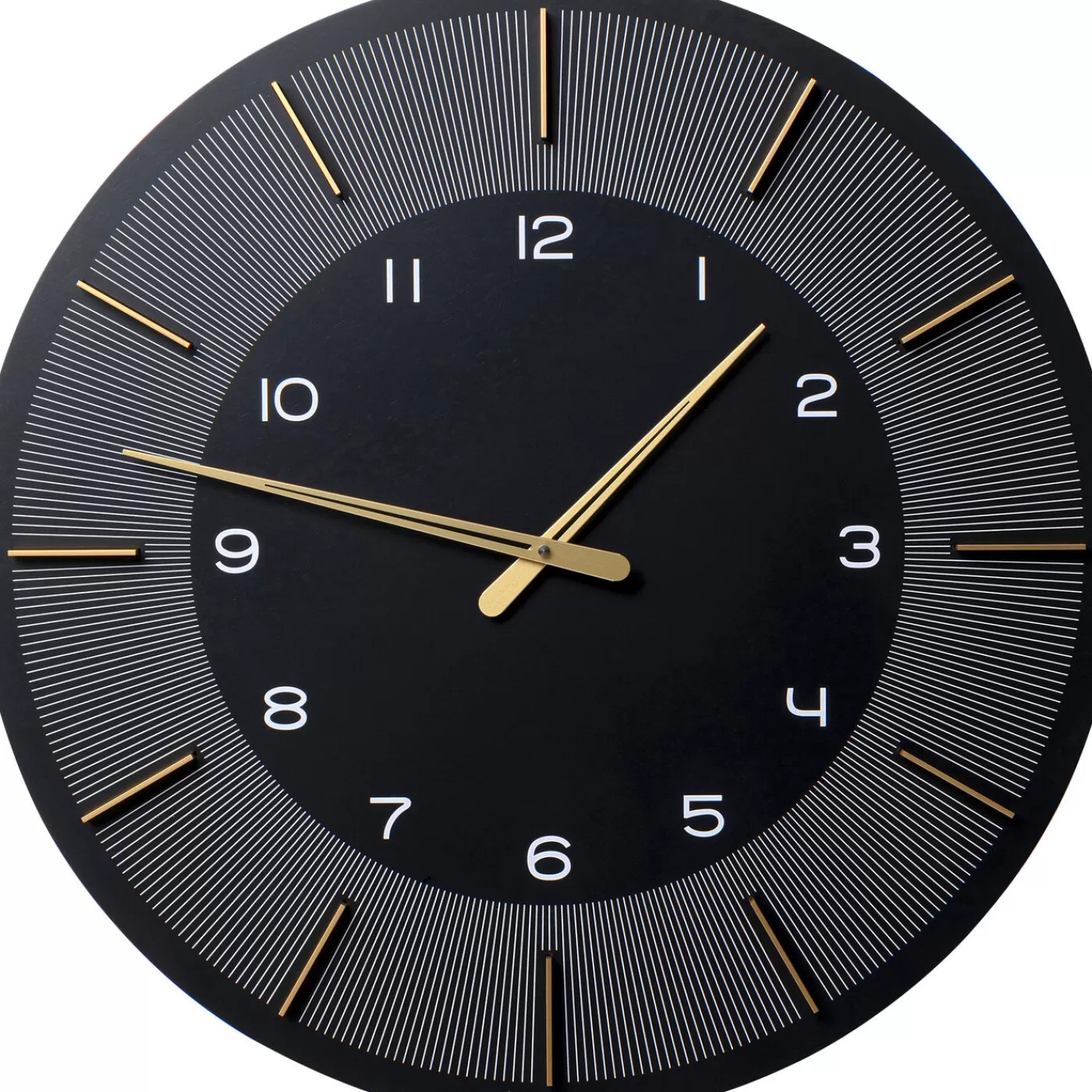 KARE Design Horloge Murale Lio Noir O60Cm