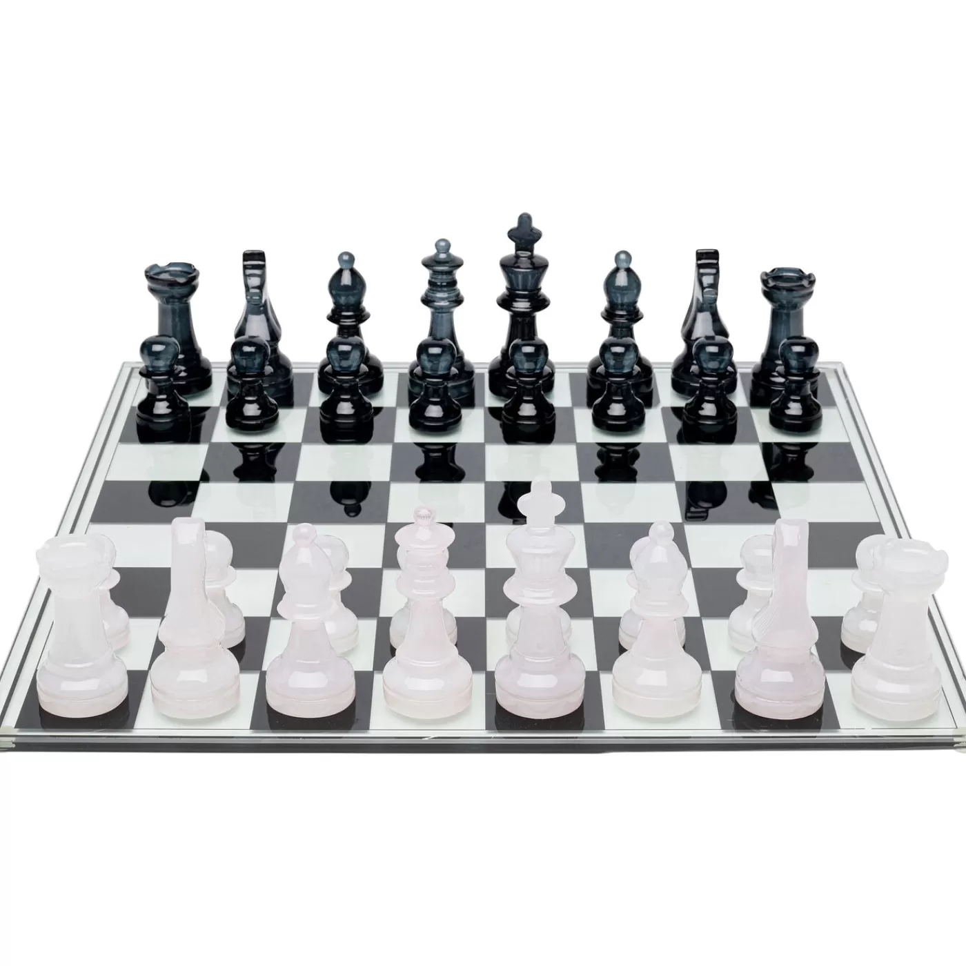 KARE Design Jeu D Echecs Chess Transparent 60X60Cm