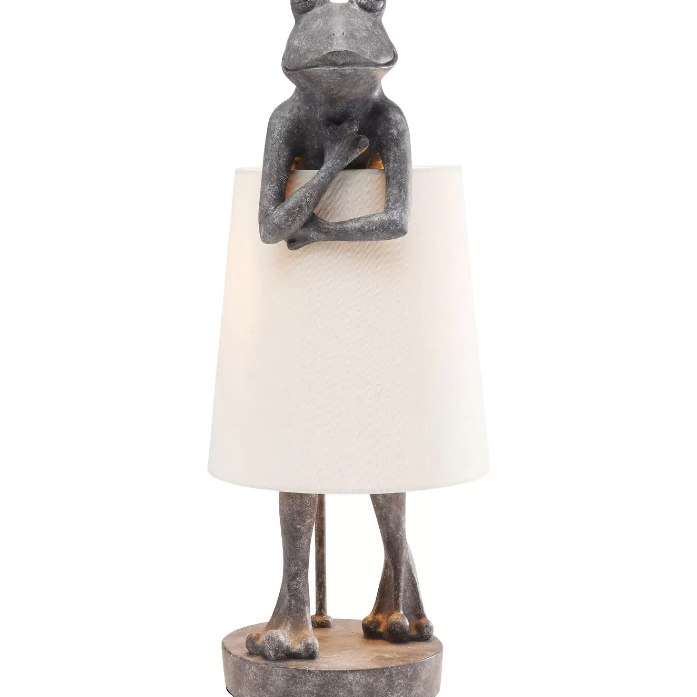 KARE Design Lampe A Poser Animal Frog Gris