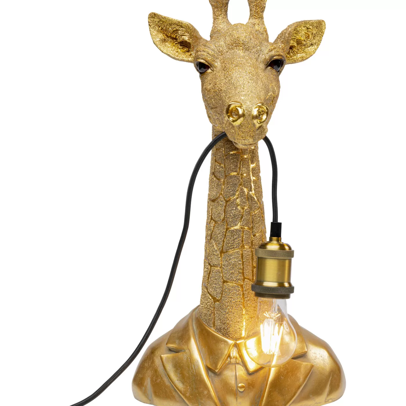 KARE Design Lampe A Poser Animal Giraffe Dore 50Cm