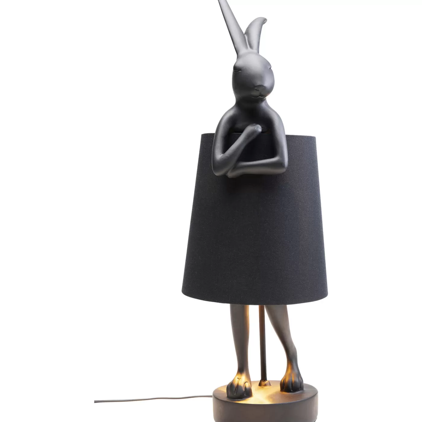 KARE Design Lampe A Poser Animal Rabbit Noir 68Cm