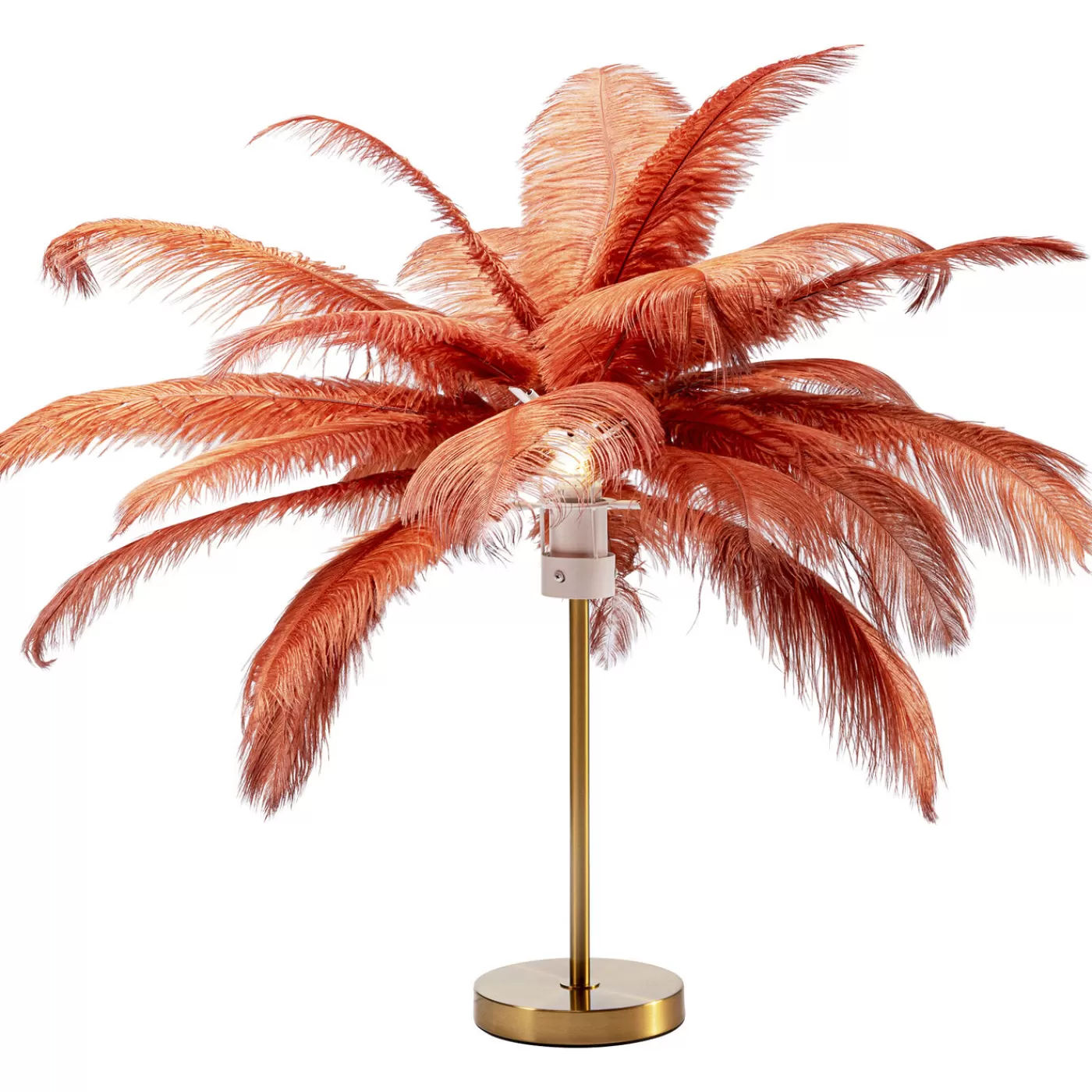 KARE Design Lampe A Poser Feather Palm Rusty Red 60Cm