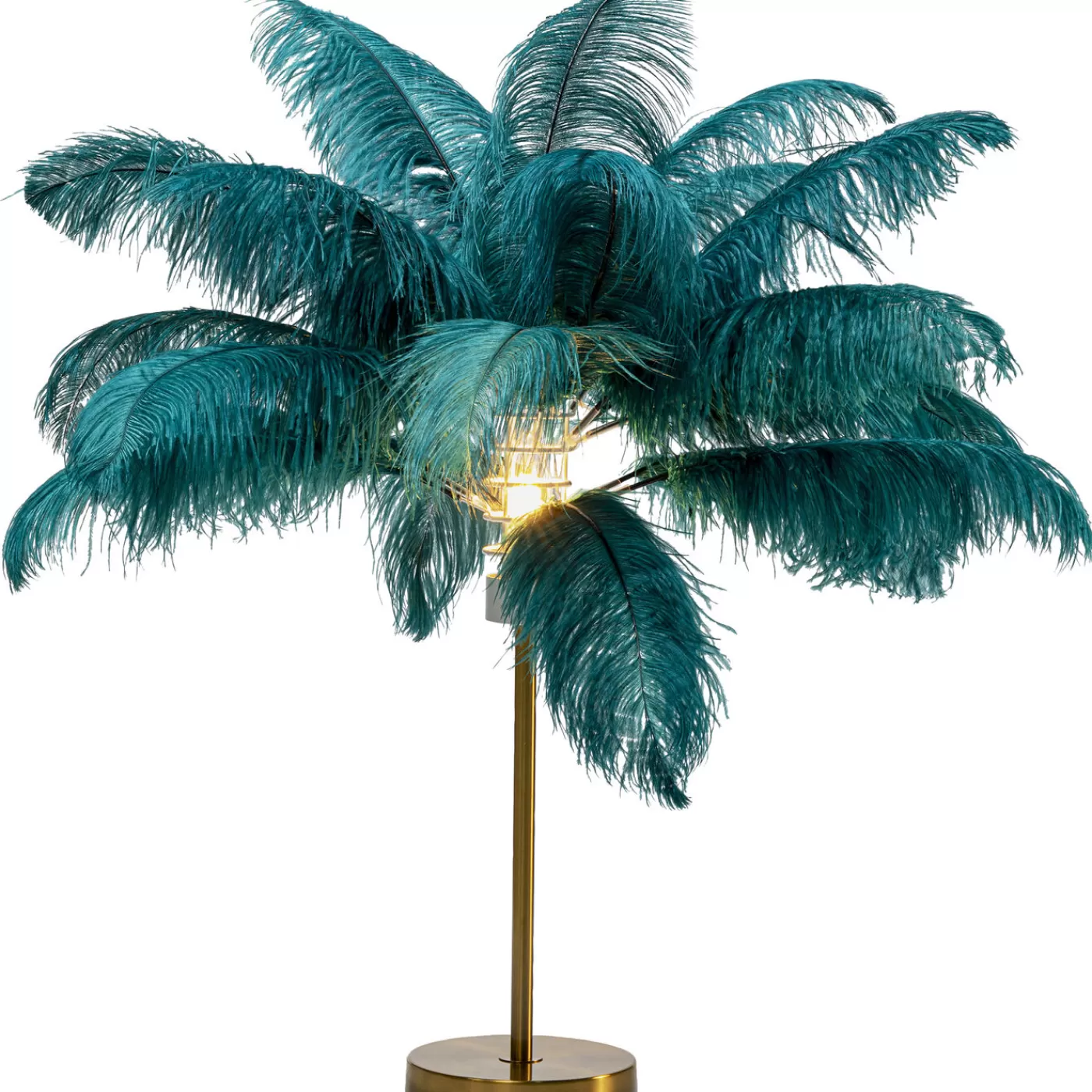 KARE Design Lampe A Poser Feather Palm Vert 60Cm