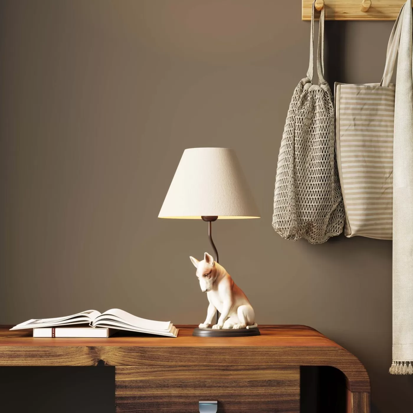 KARE Design Lampe A Poser Sitting Dog 46Cm