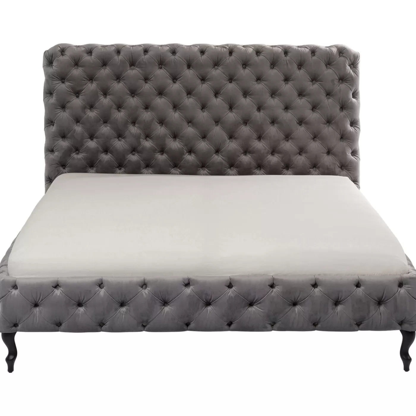 KARE Design Lit Desire Haut Gris Argente 160X200Cm