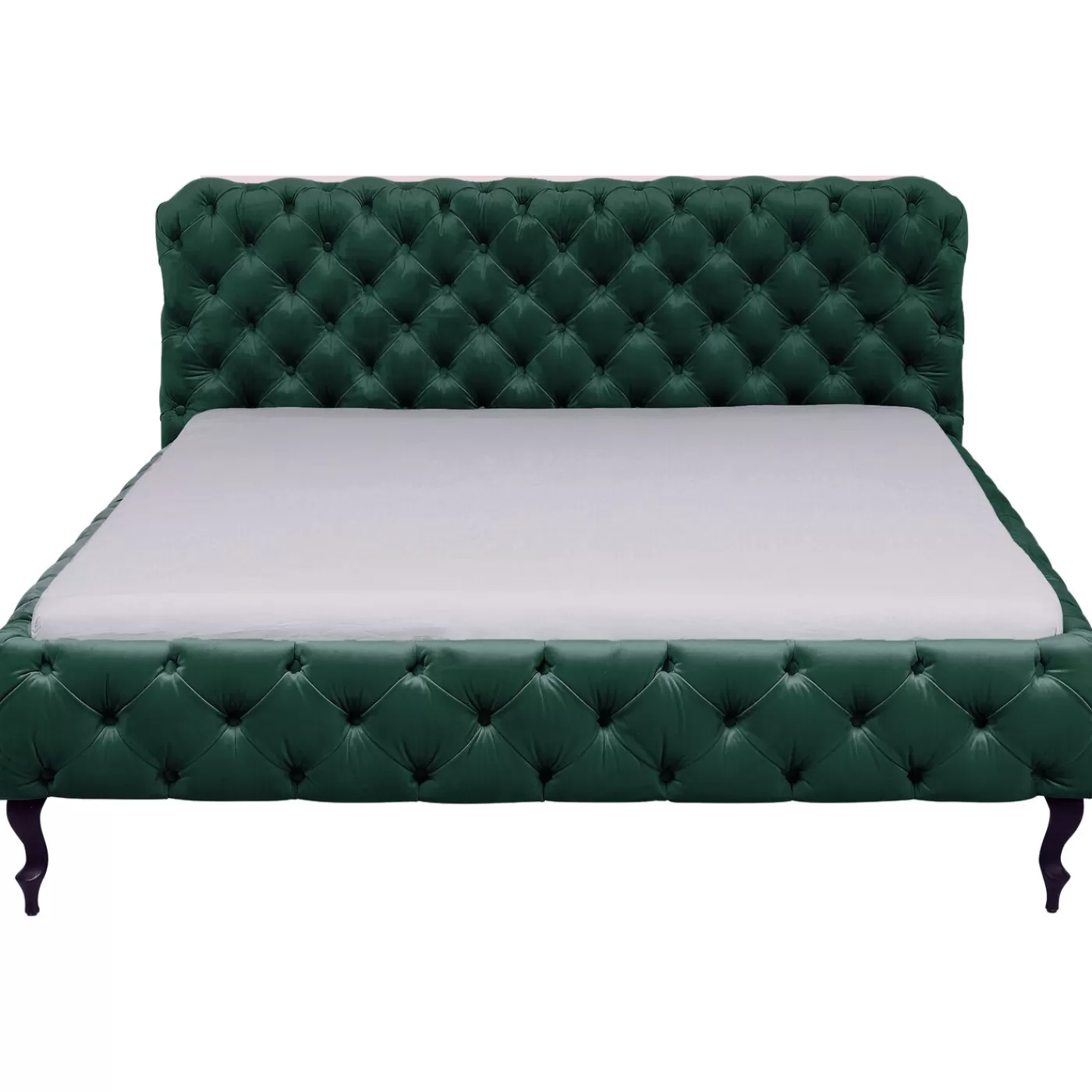 KARE Design Lit Desire Velours Vert 180X200Cm