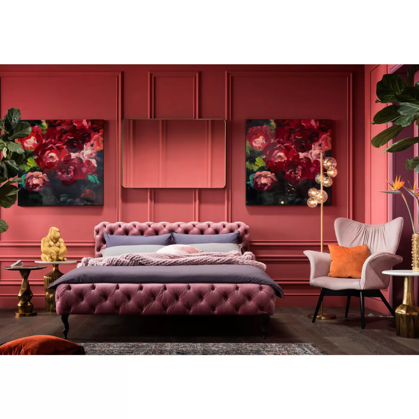 KARE Design Lit Desire Velvet Rose 160X200Cm