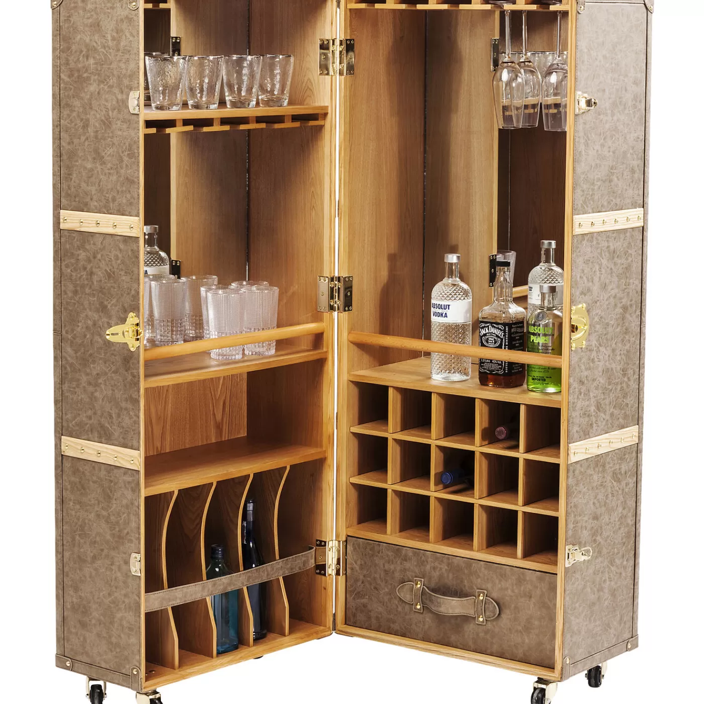 KARE Design Meuble Bar West Coast Mobile 60X154Cm