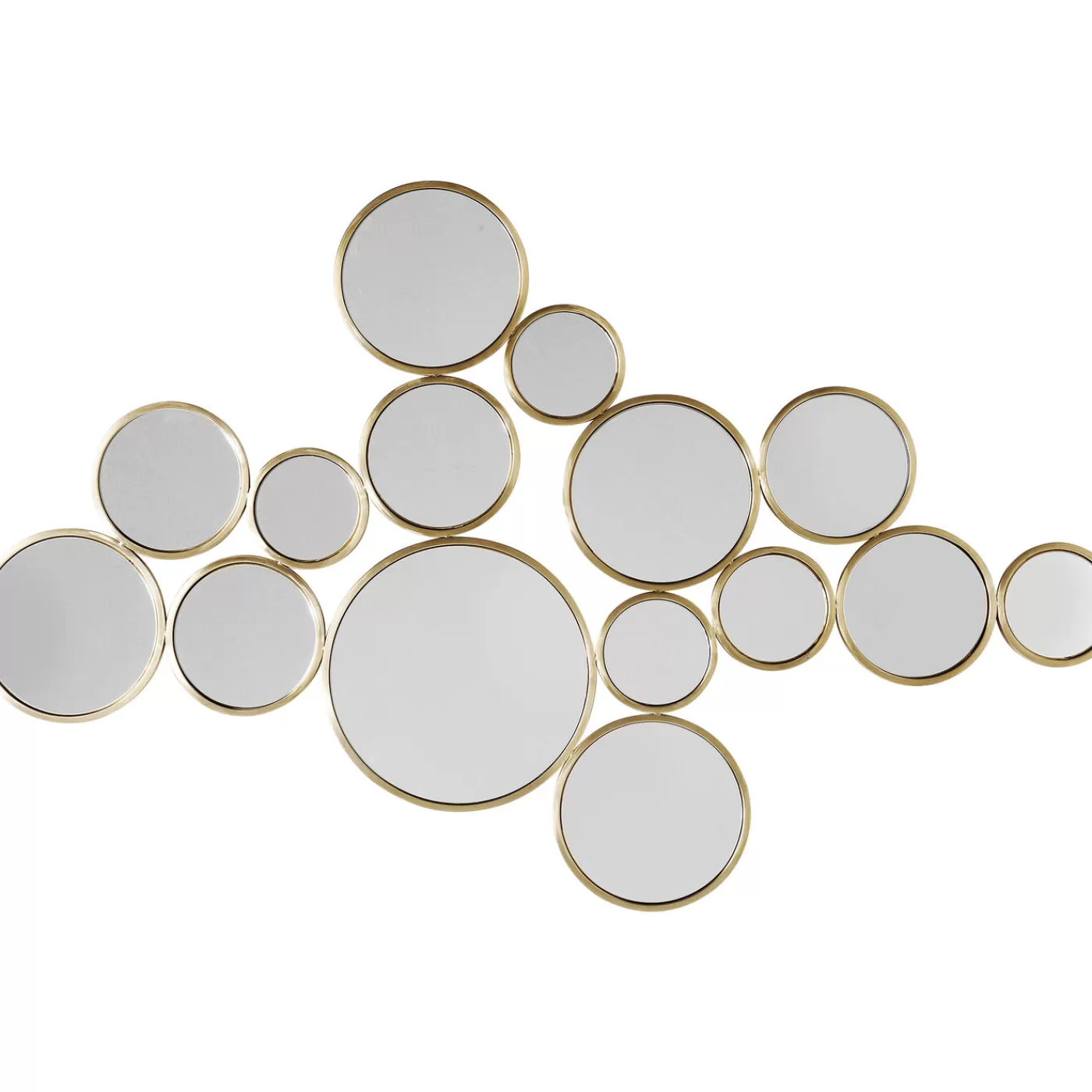 KARE Design Miroir Bubbles Laiton 138X93Cm