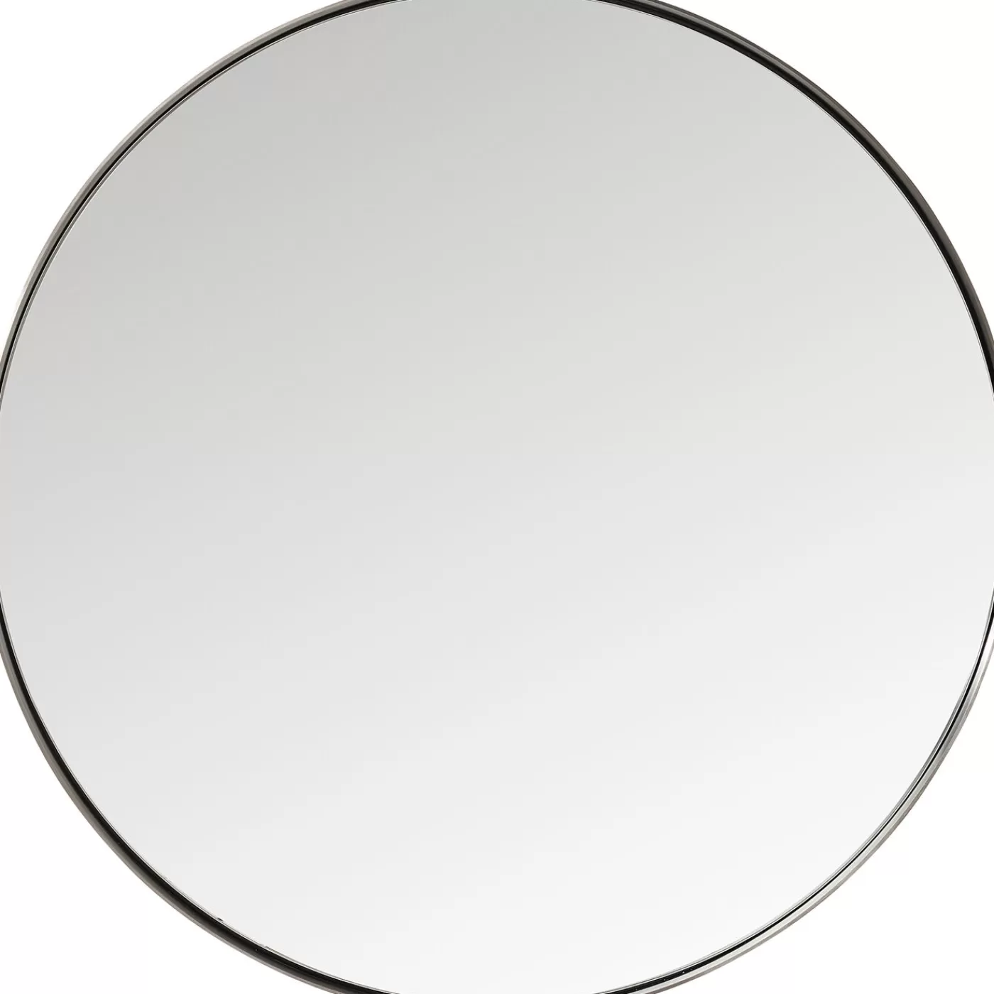 KARE Design Miroir Curve Rond Acier Nature O100Cm