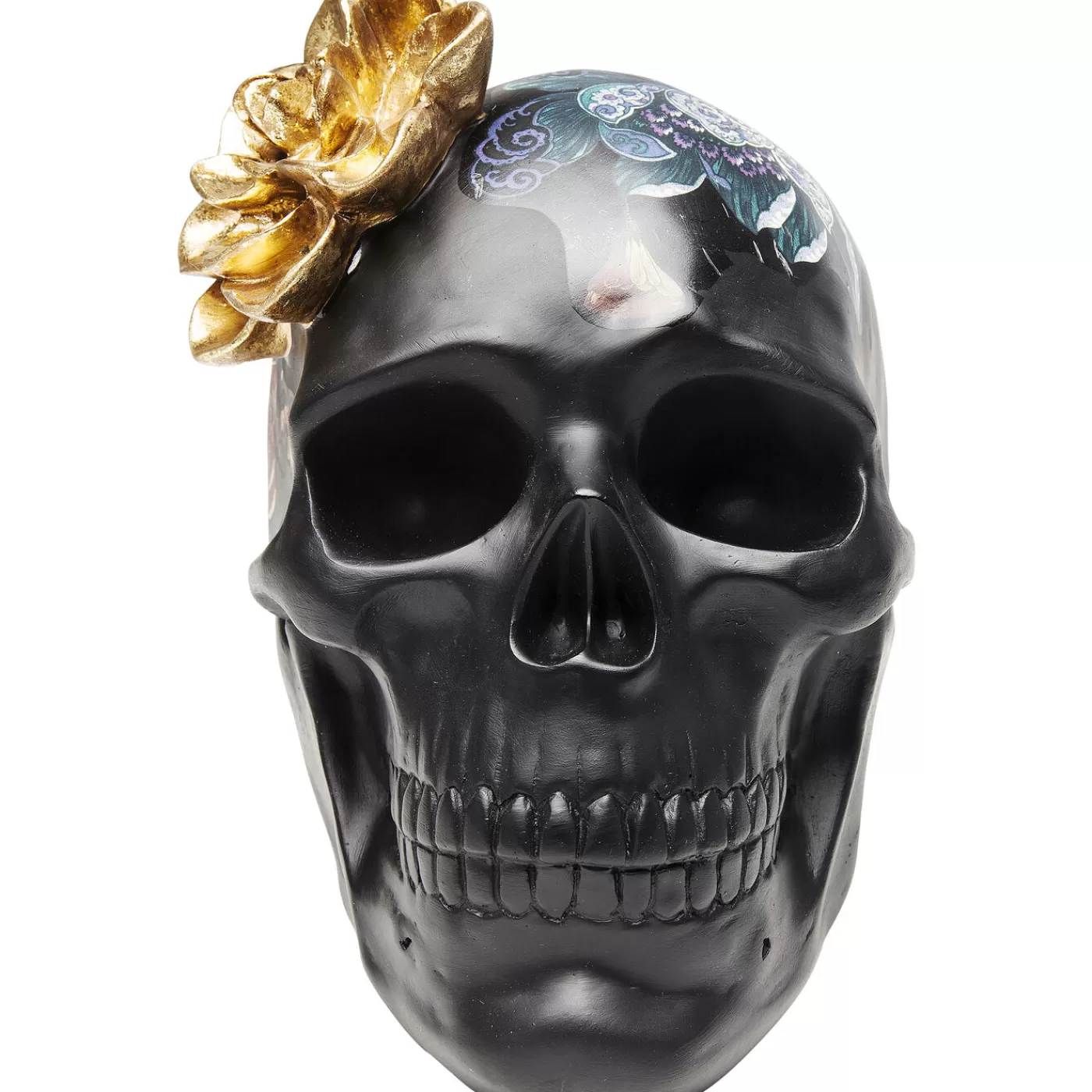 KARE Design Objet Décoratif Flower Skull 22Cm