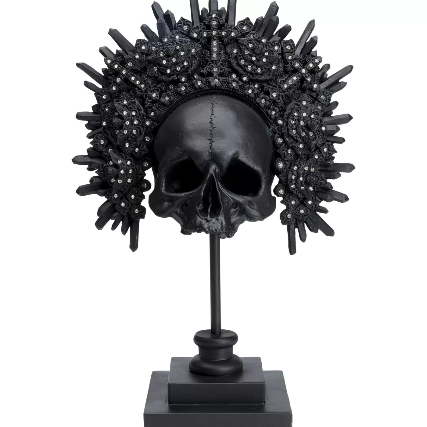 KARE Design Objet Décoratif King Skull Noir 49Cm