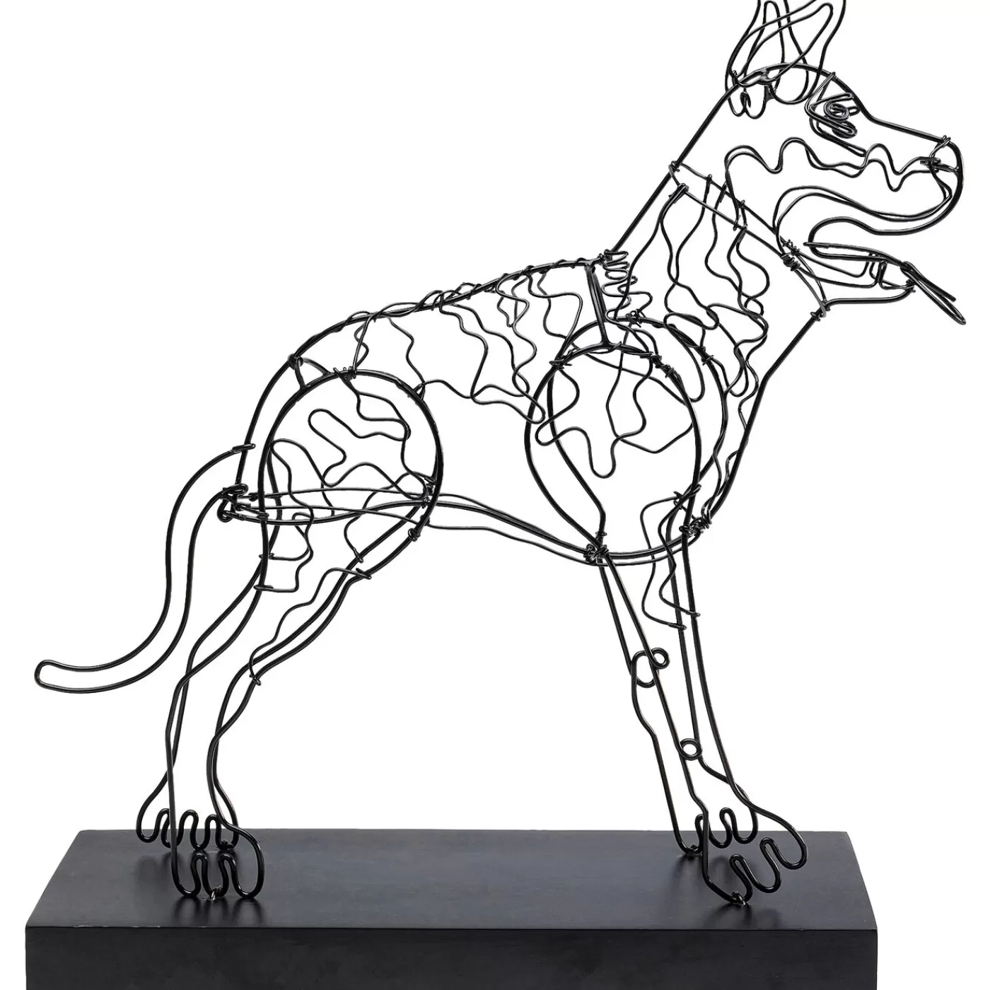 KARE Design Objet Décoratif Wire Attack Dog 36Cm