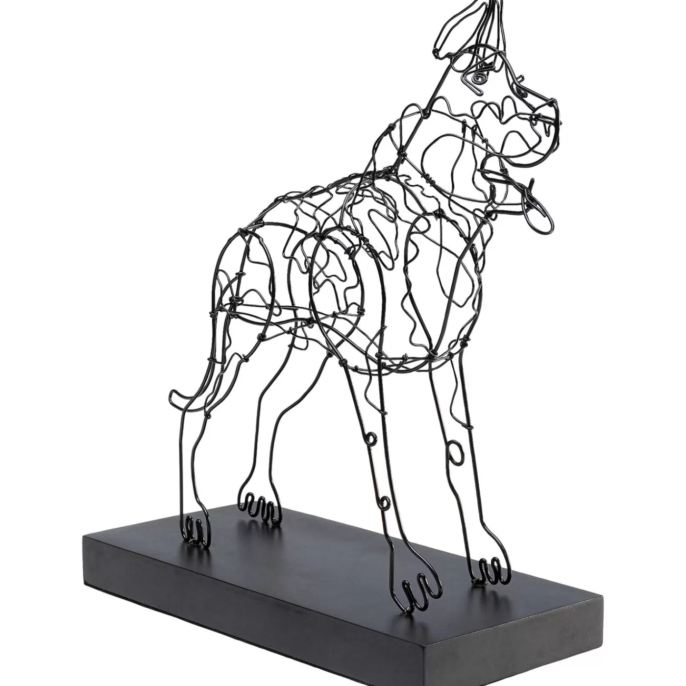 KARE Design Objet Décoratif Wire Attack Dog 36Cm