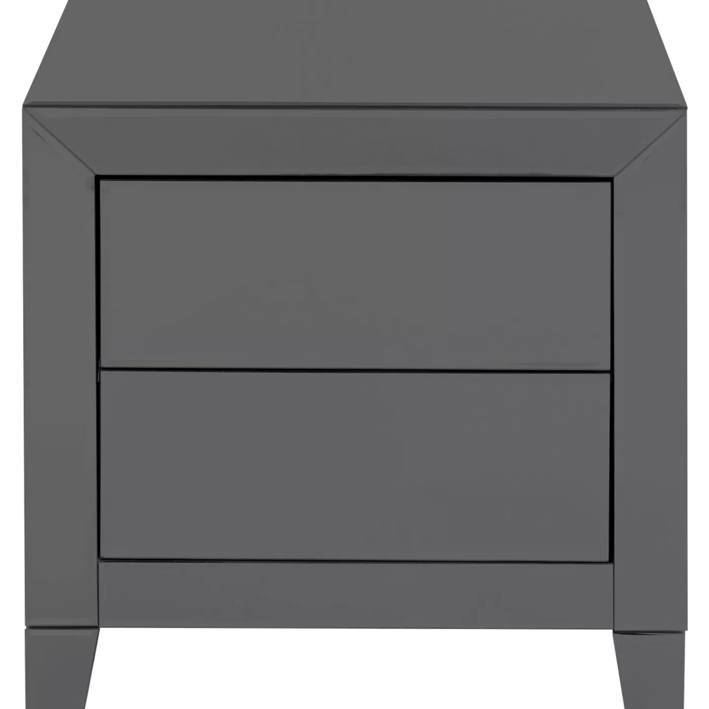 KARE Design Petite Commode Luxury Push 2 Tiroirs Gris