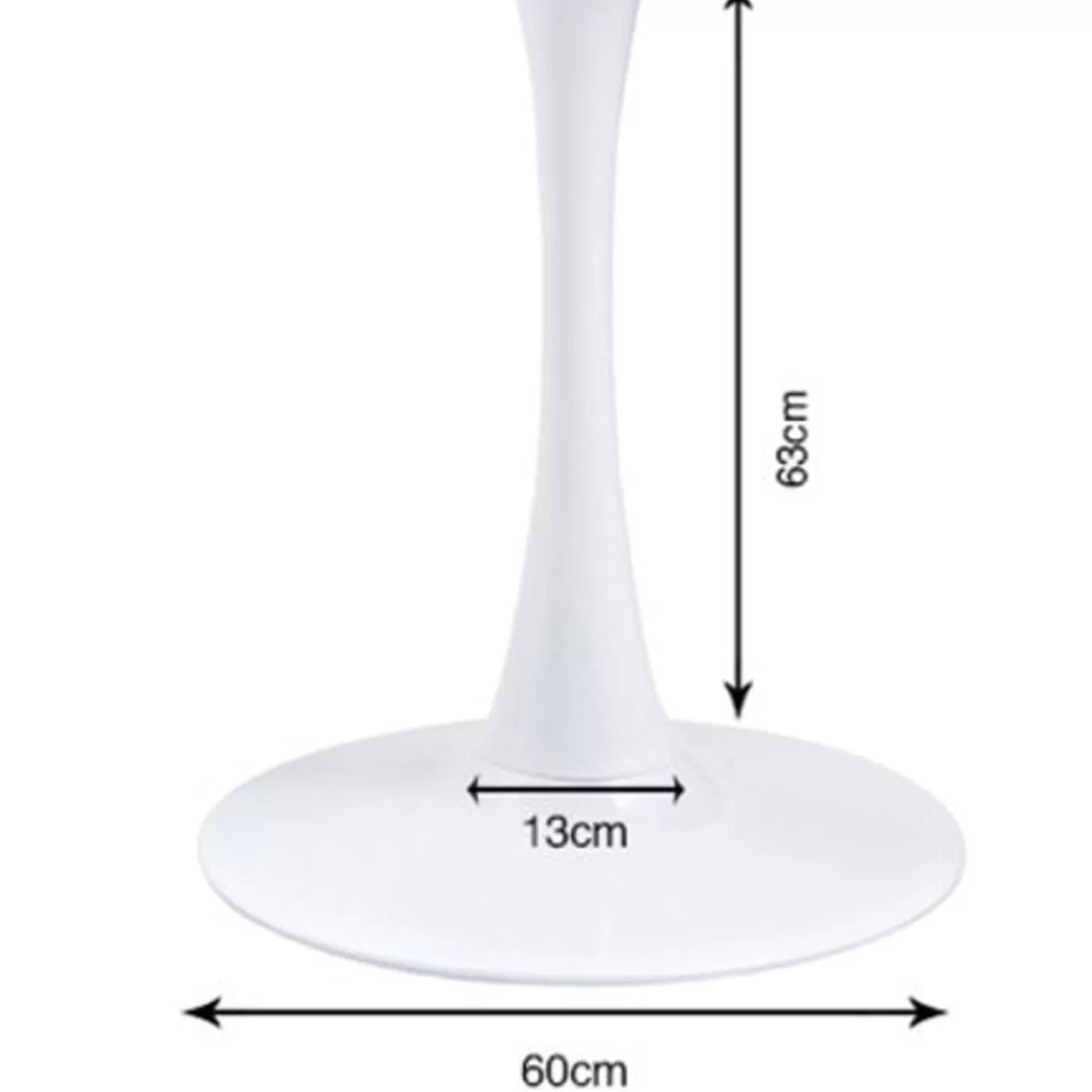 KARE Design Pietement De Table Schickeria Blanc O110Cm