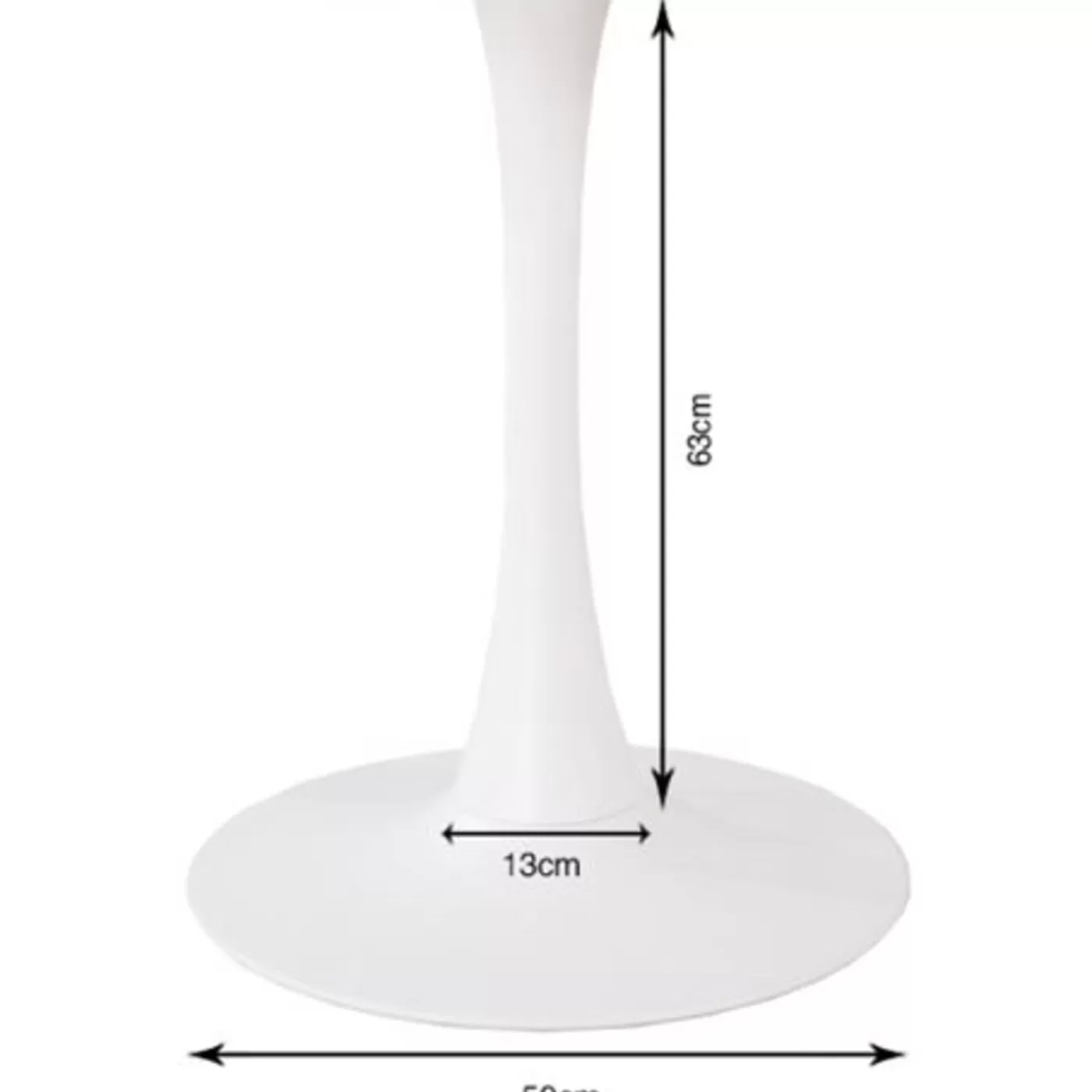 KARE Design Pietement De Table Schickeria Blanc O80Cm