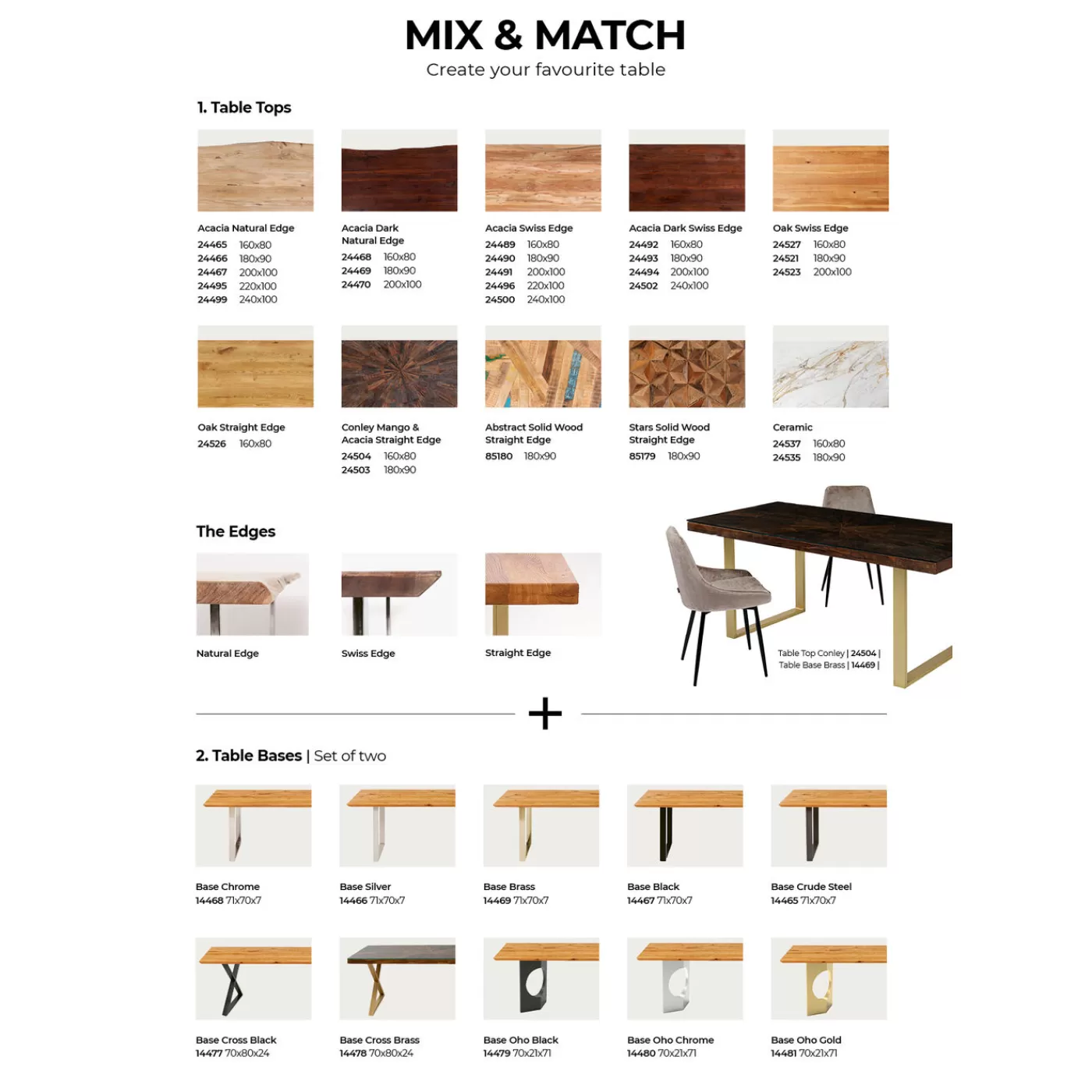 KARE Design Plateau De Table Tavola Bord Biseaute Chene 160X80