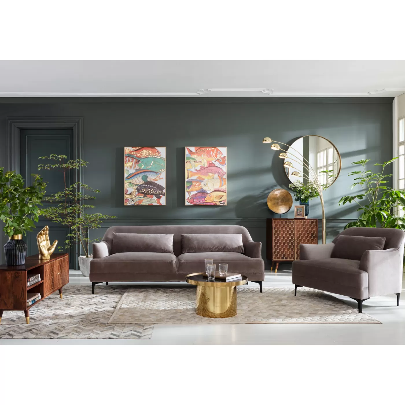 KARE Design Sofa Proud 3-Places Gris