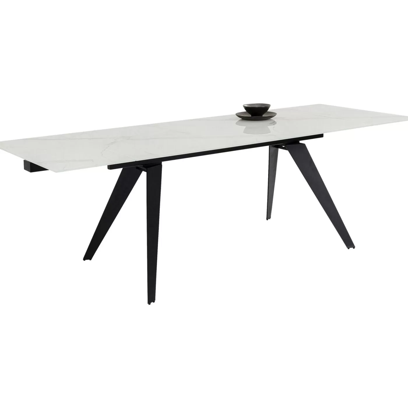 KARE Design Table A Rallonges Amsterdam Look Marbre 160(40+40)