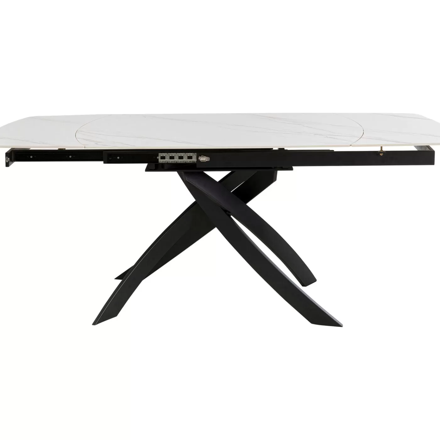 KARE Design Table A Rallonges Twist Onyx 120(30+30)X90Cm