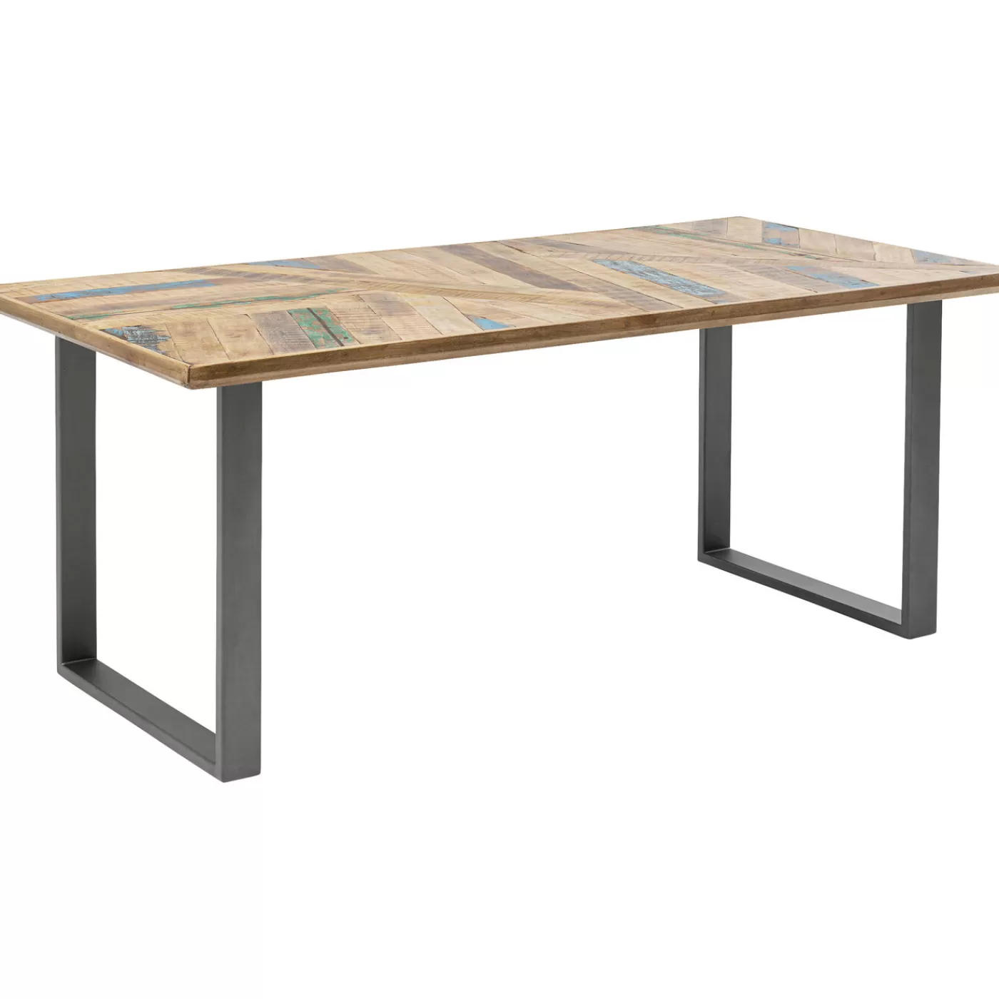 KARE Design Table Abstract Acier Brut 180X90