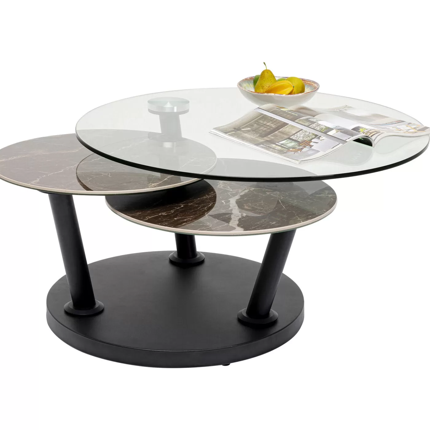 KARE Design Table Basse Avignon 80 (+124)X80Cm