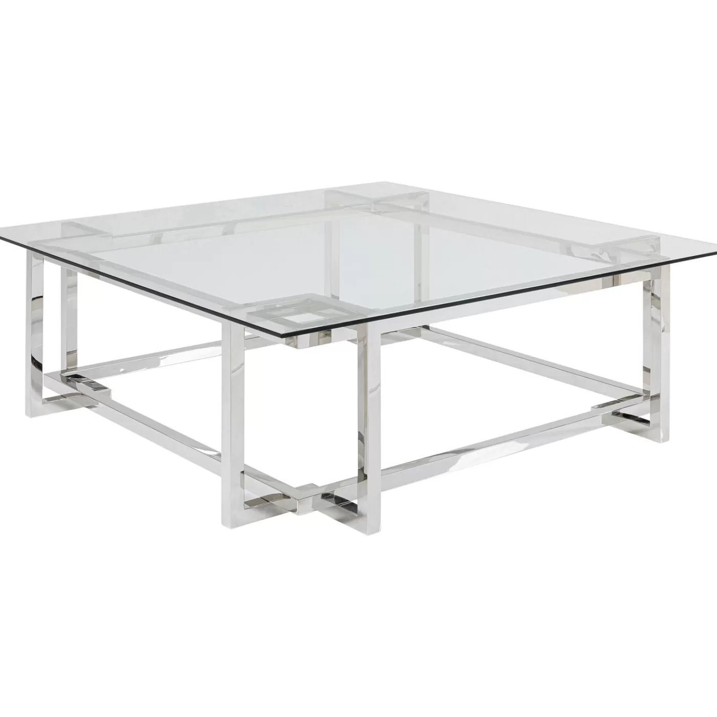 KARE Design Table Basse Clara Argente 120X120Cm