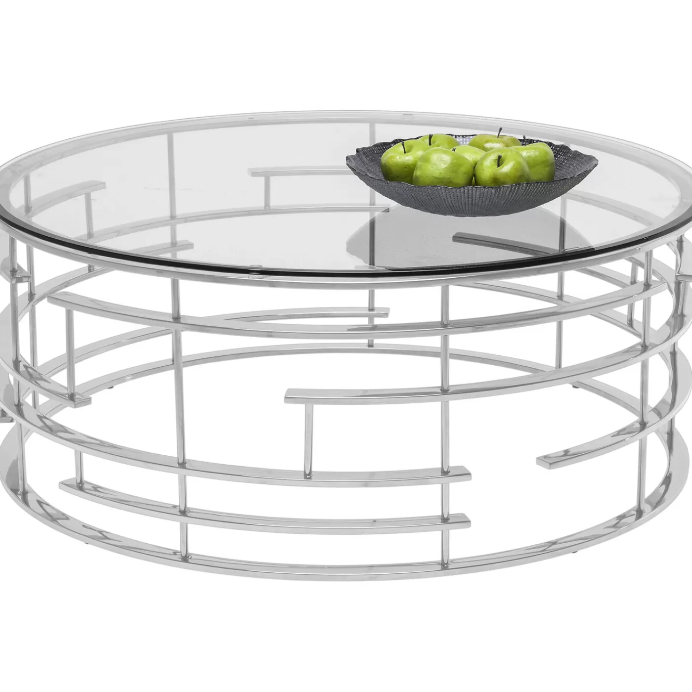 KARE Design Table Basse Jupiter Argente O100Cm