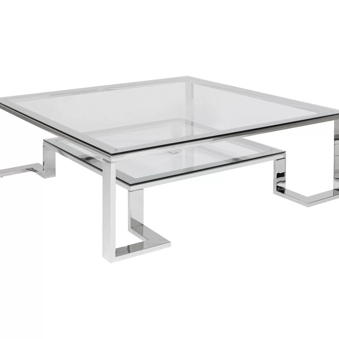 KARE Design Table Basse Silver Rush 120X120Cm