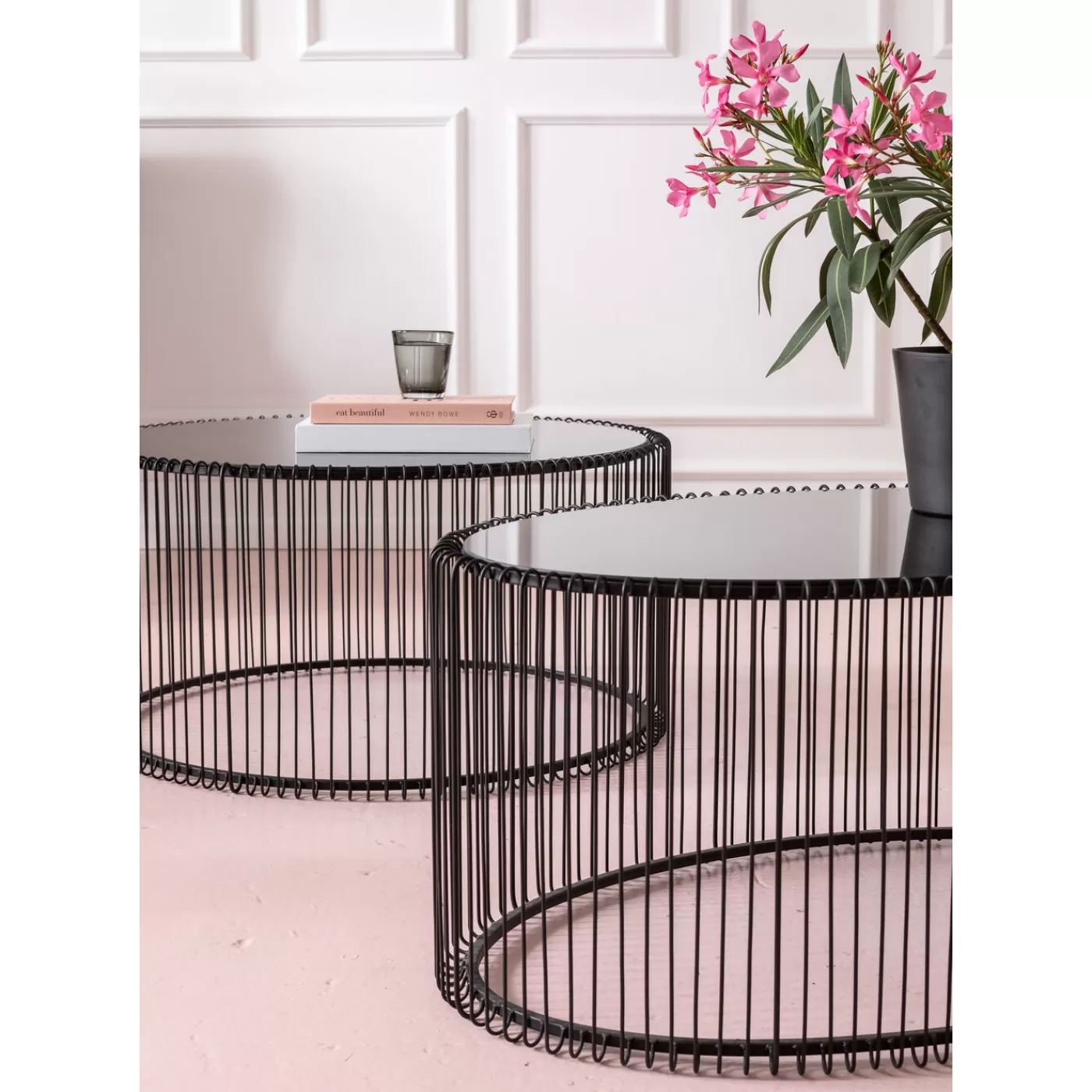 KARE Design Table Basse Wire Uno Noir 60X90Cm