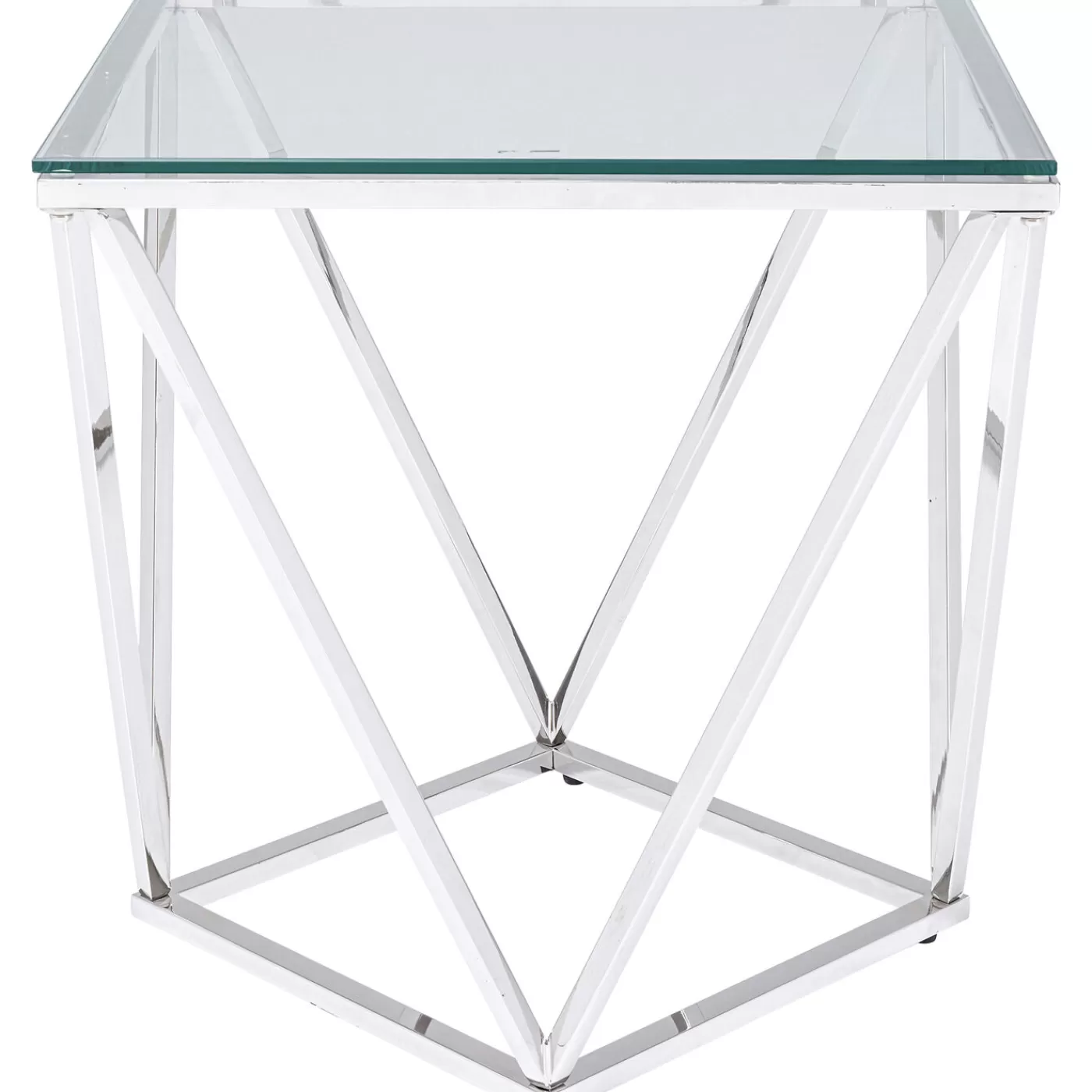 KARE Design Table D Appoint Cristallo Argente 50X50Cm