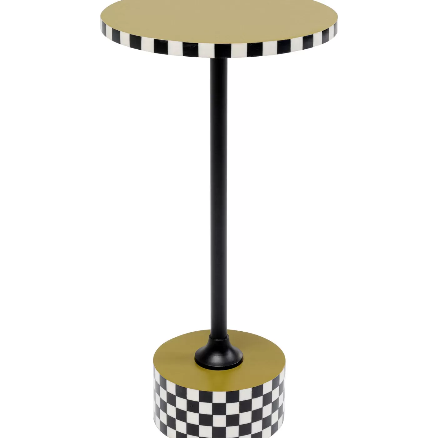 KARE Design Table D Appoint Domero Checkers Vert Olive O25Cm