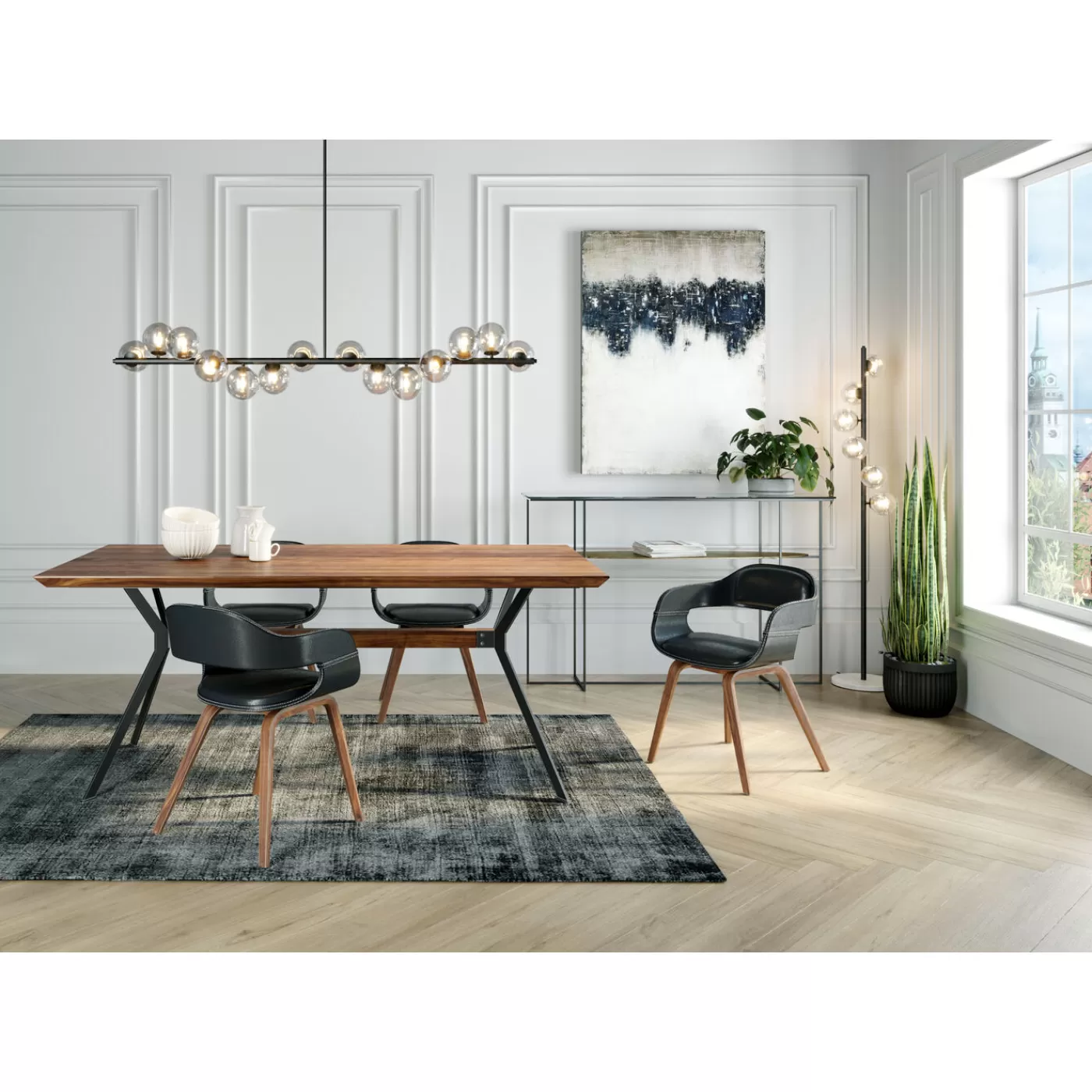 KARE Design Table Downtown Noyer 220X100Cm