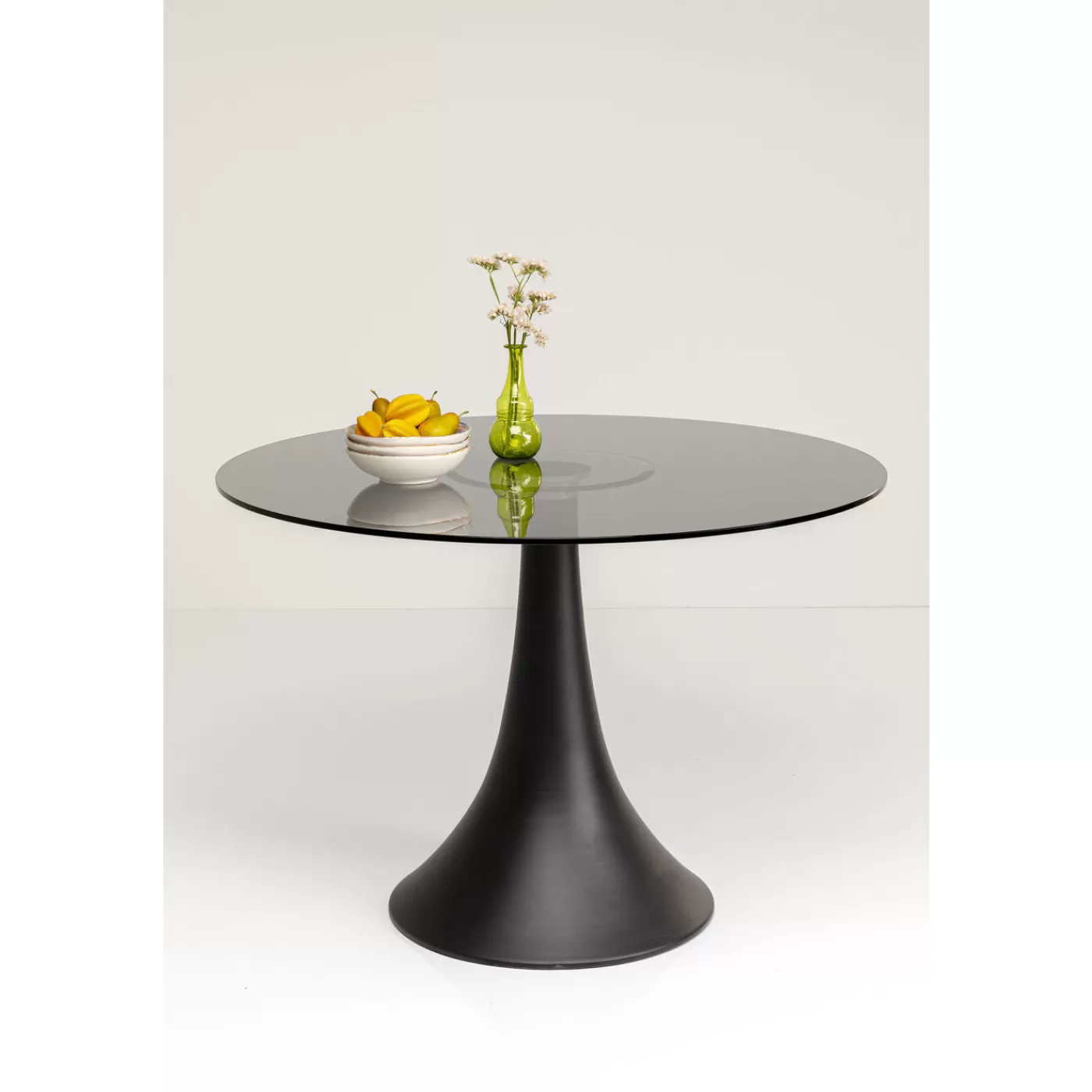 KARE Design Table Grande Possibilita Verre Fume O110Cm