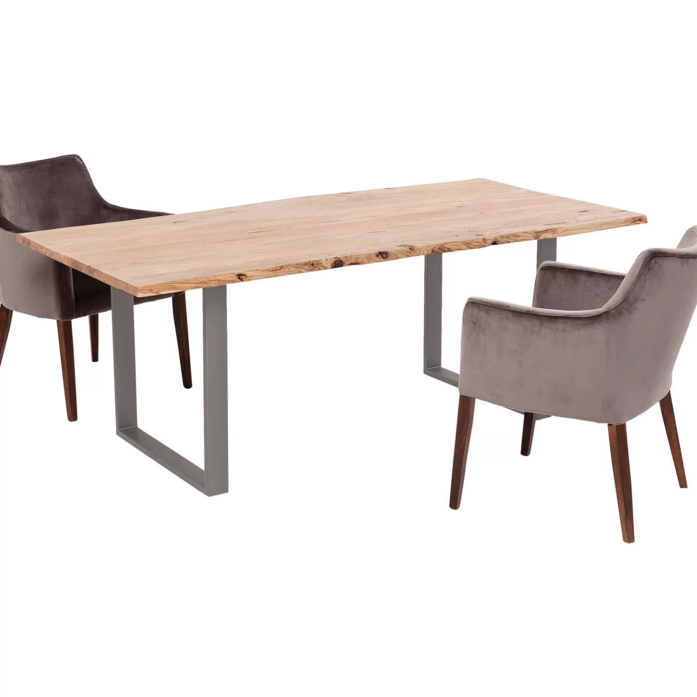 KARE Design Table Harmony Acier Brut 180X90Cm