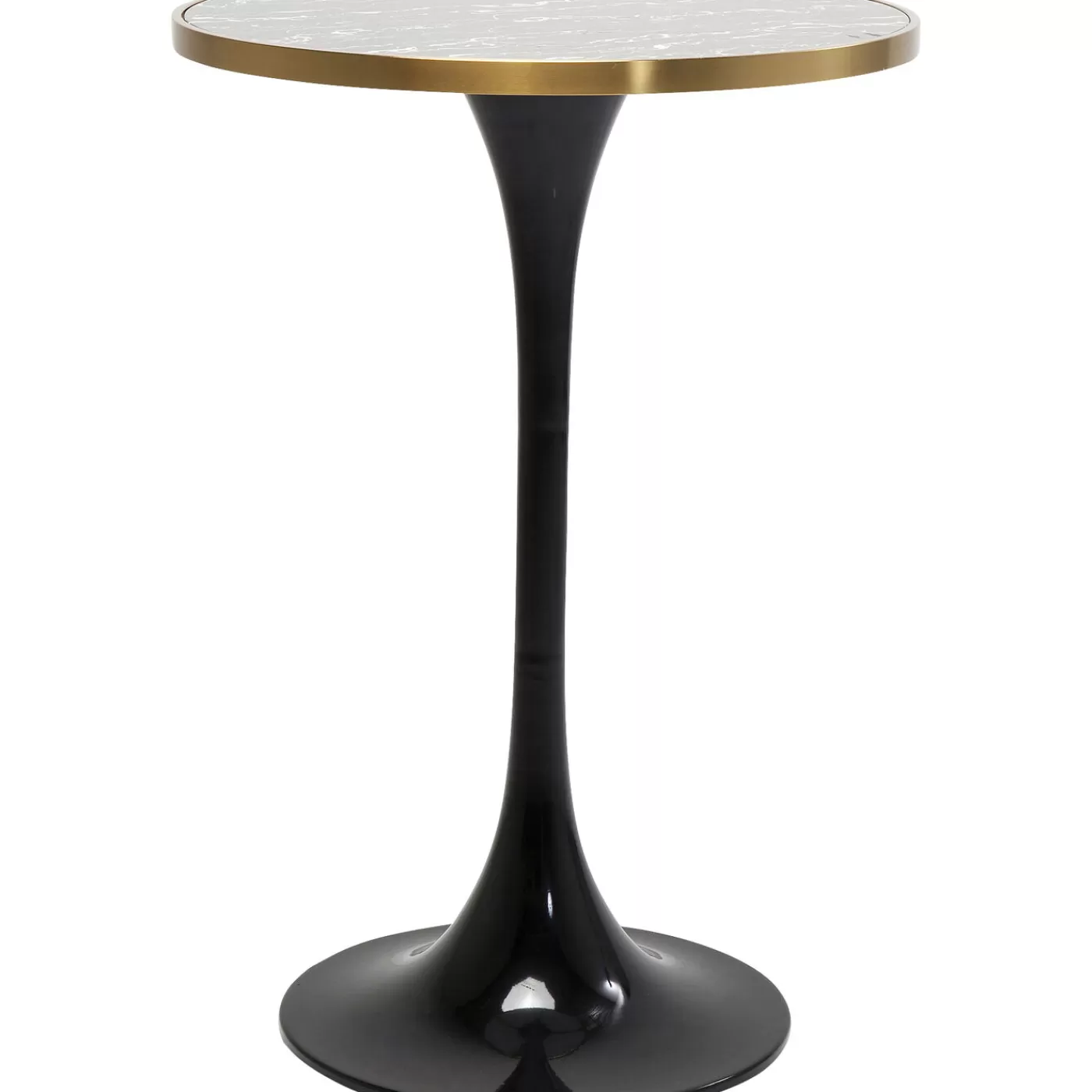 KARE Design Table Haute San Remo Noir Rond 100X70Cmo