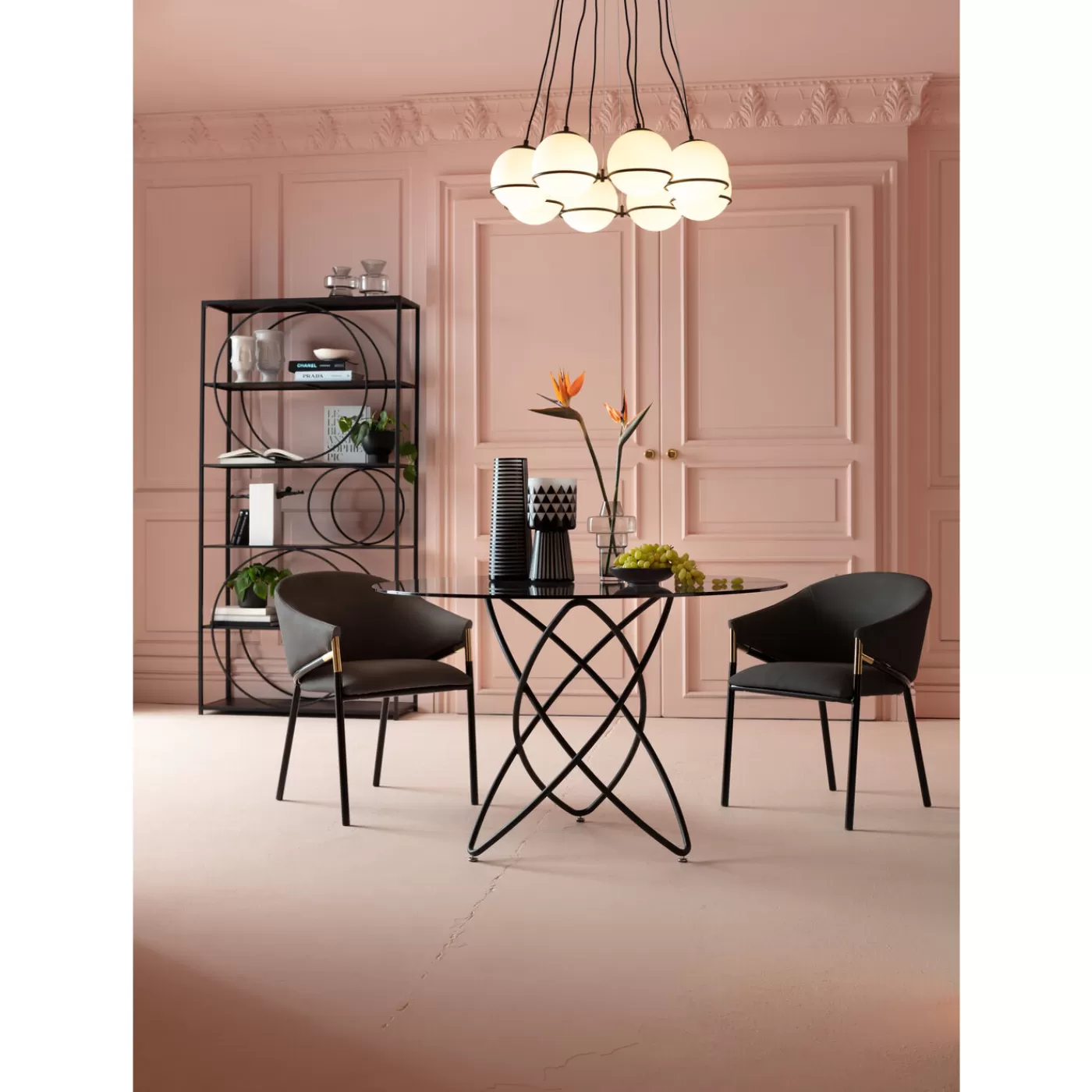 KARE Design Table Molekular Noir O120Cm