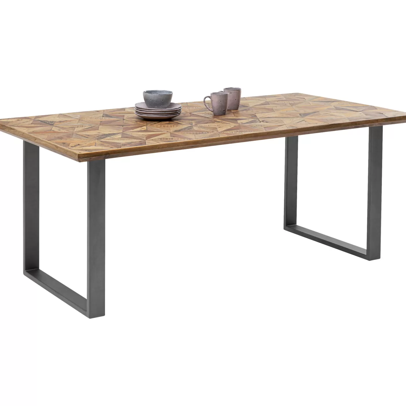 KARE Design Table Stars Acier Brut 180X90