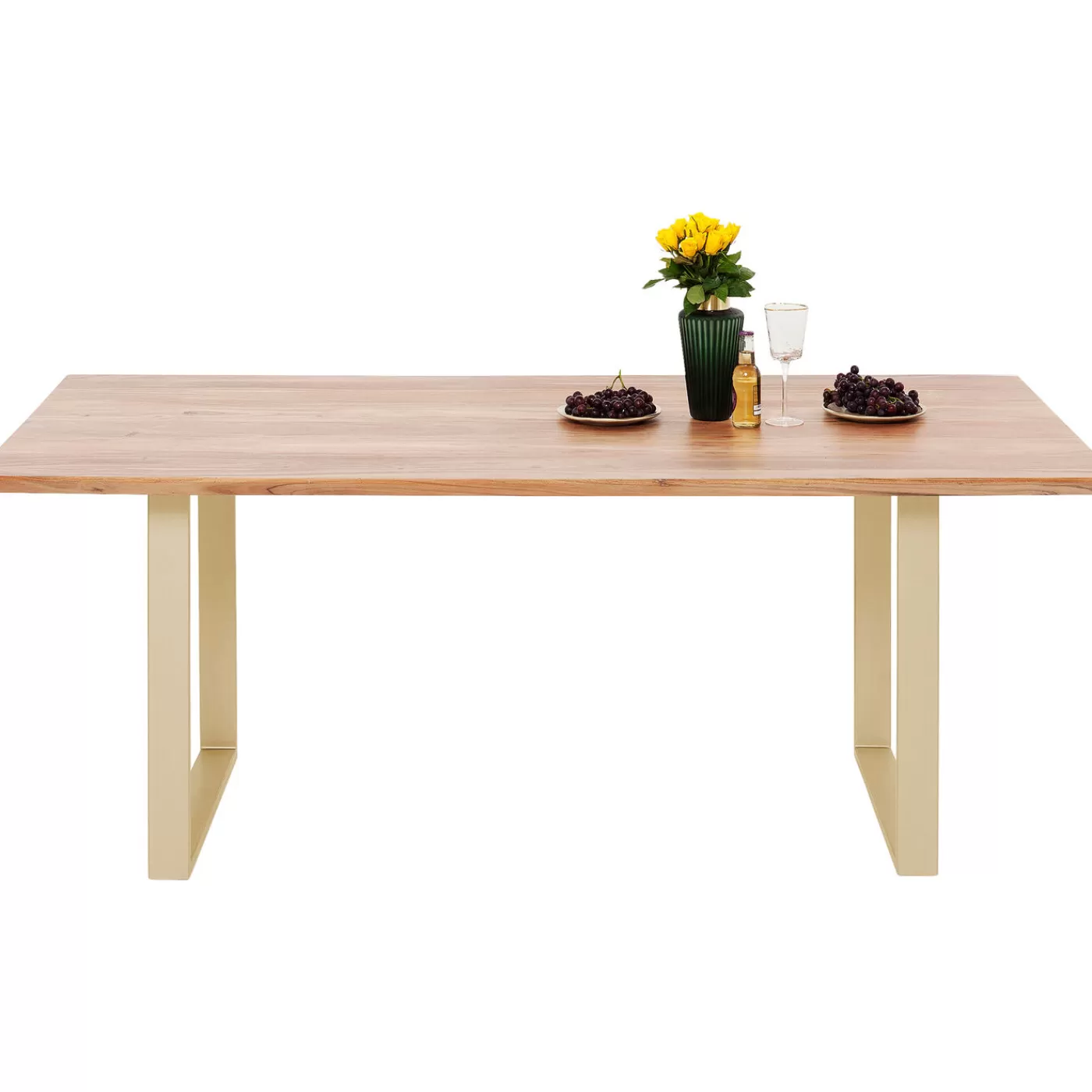 KARE Design Table Symphony Acier Brut 200X100