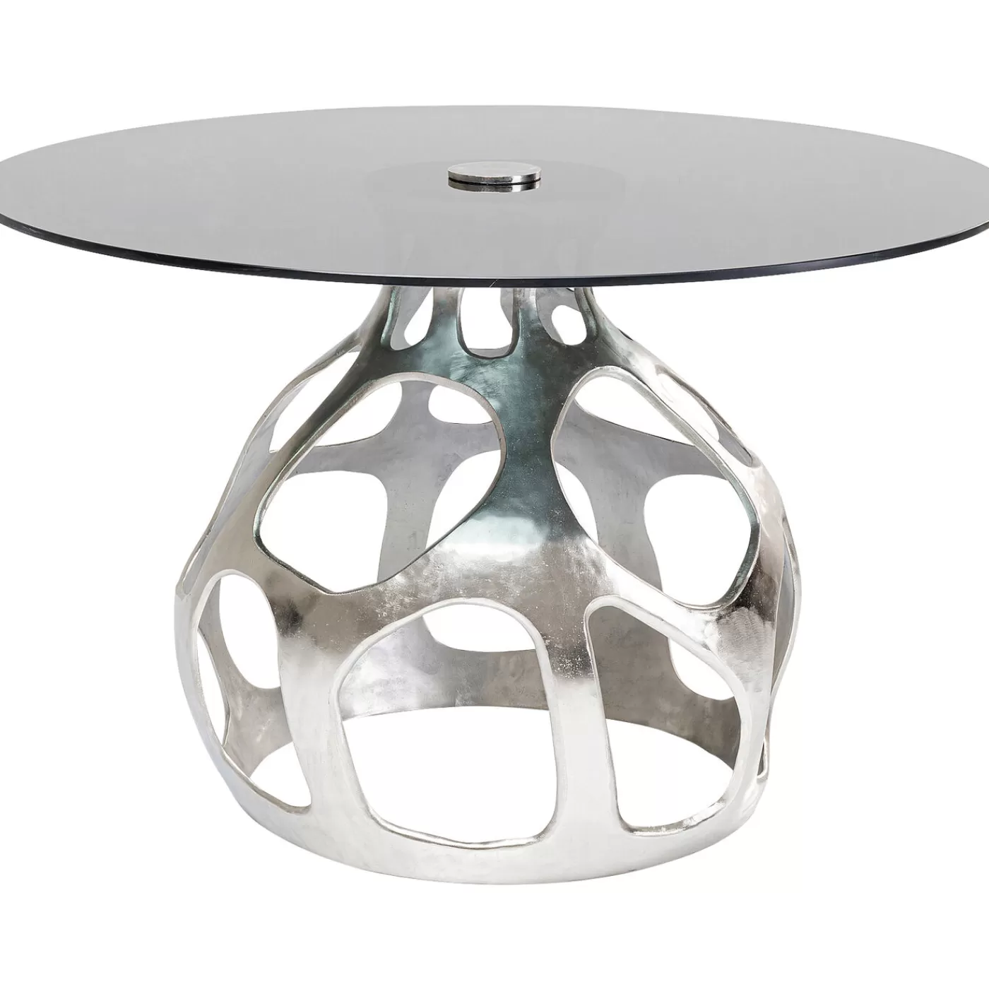 KARE Design Table Volcano Argente O120Cm