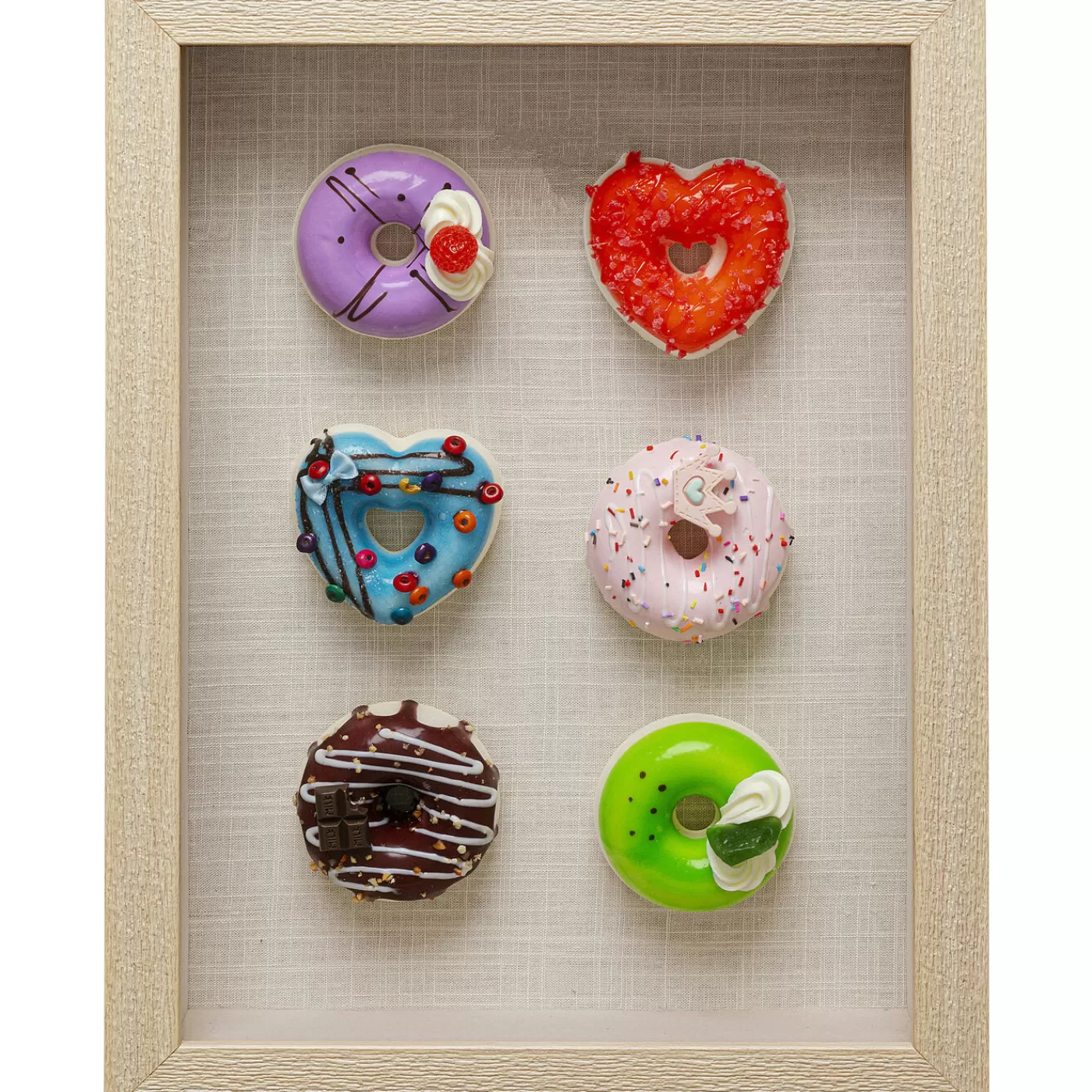 KARE Design Tableau Décoratif Donuts 30X40Cm