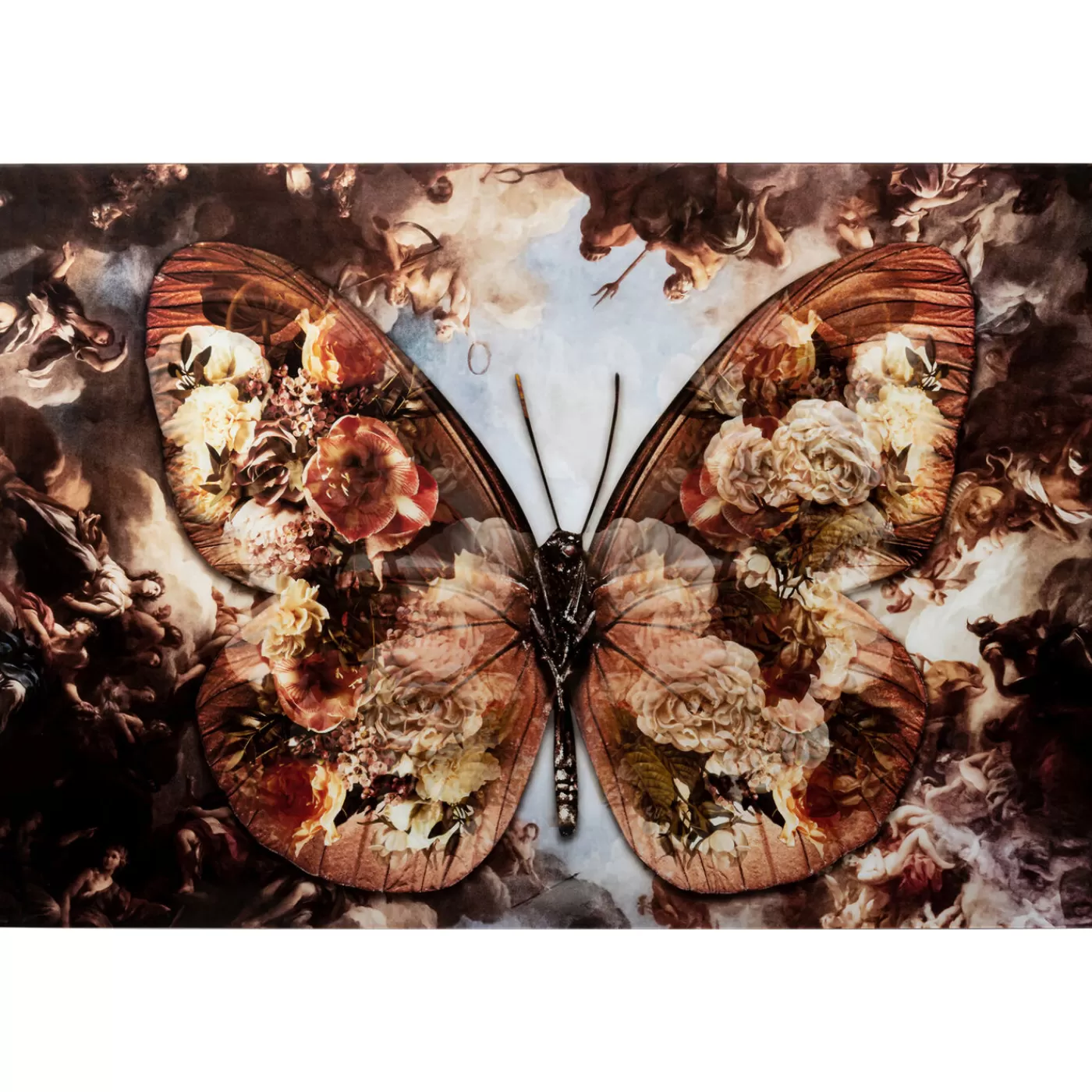 KARE Design Tableau En Verre Butterfly 150X100Cm