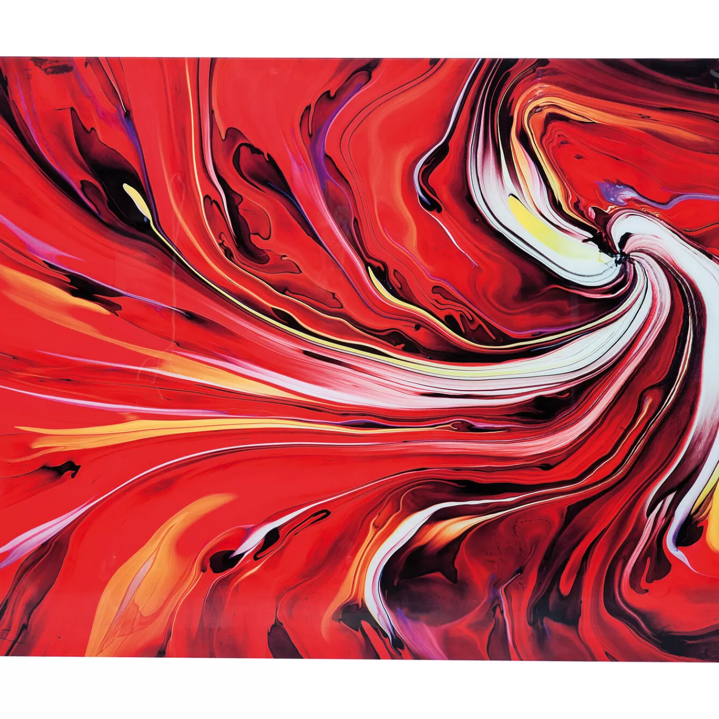 KARE Design Tableau En Verre Chaos Fire 150X120Cm