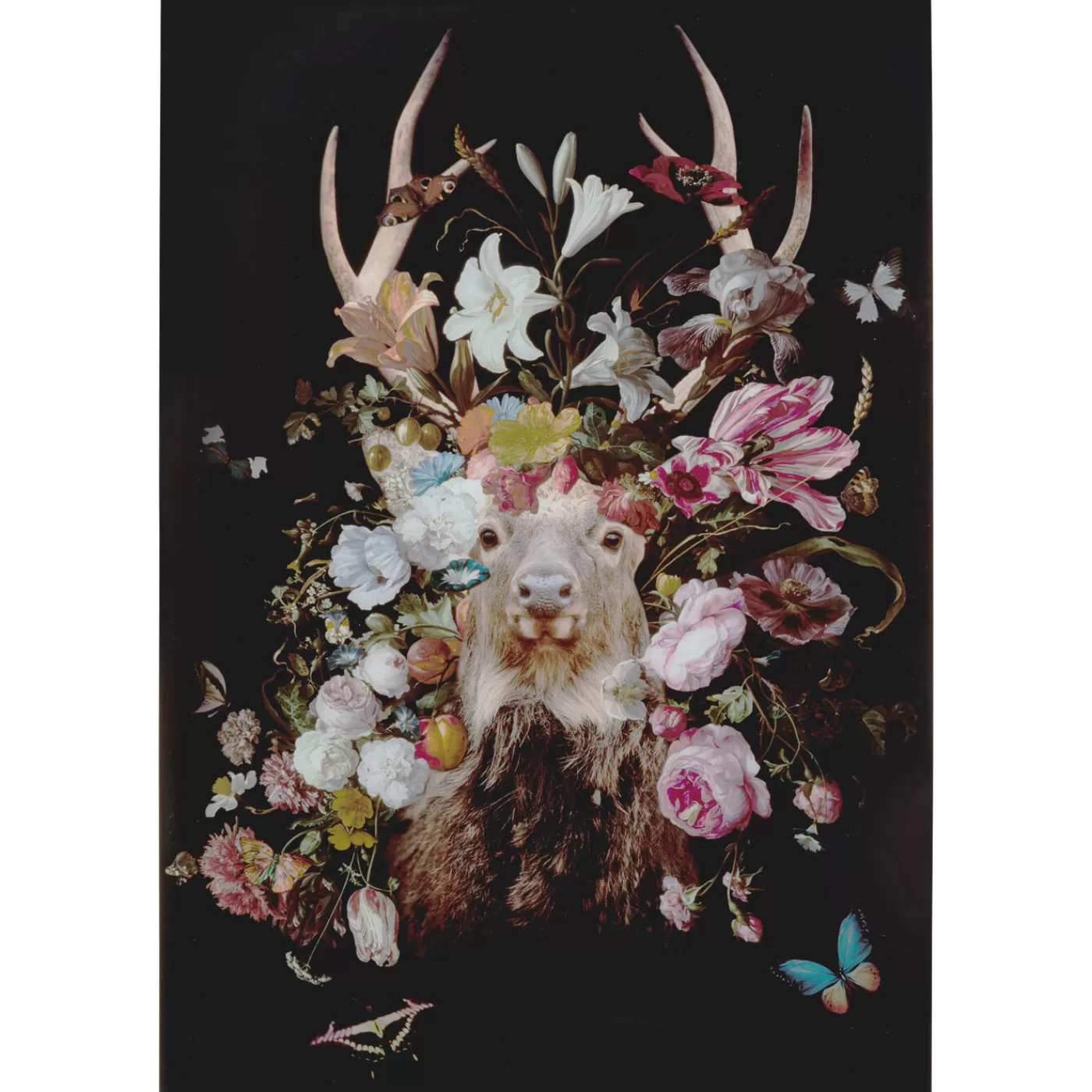 KARE Design Tableau En Verre Deer Garden 80X120Cm