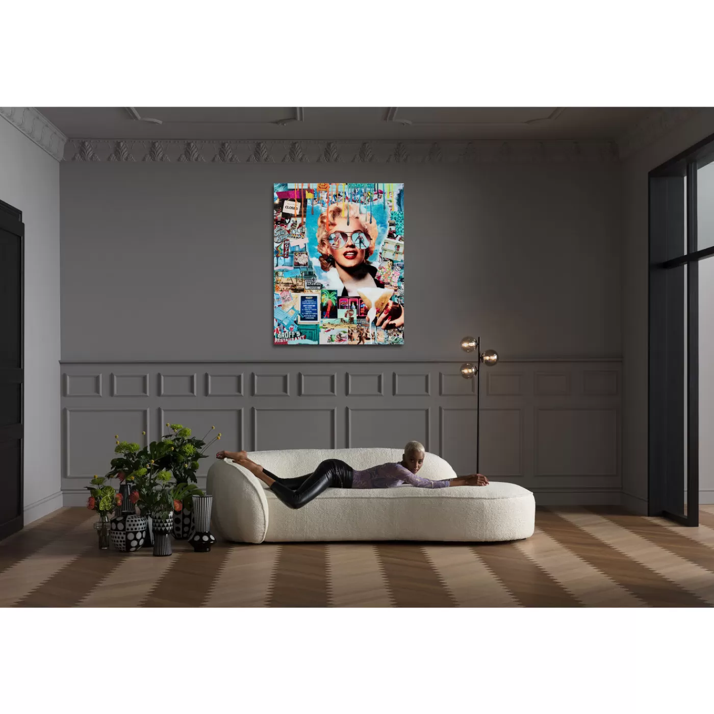 KARE Design Tableau En Verre Holiday In The 60S 120X150Cm