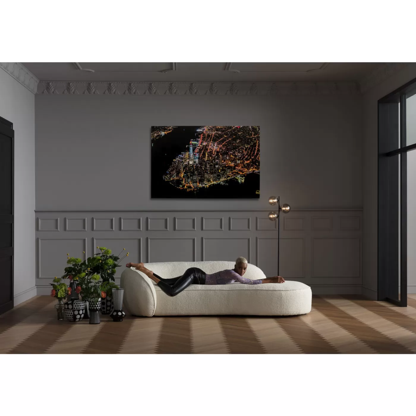 KARE Design Tableau En Verre Midnight City 180X120Cm