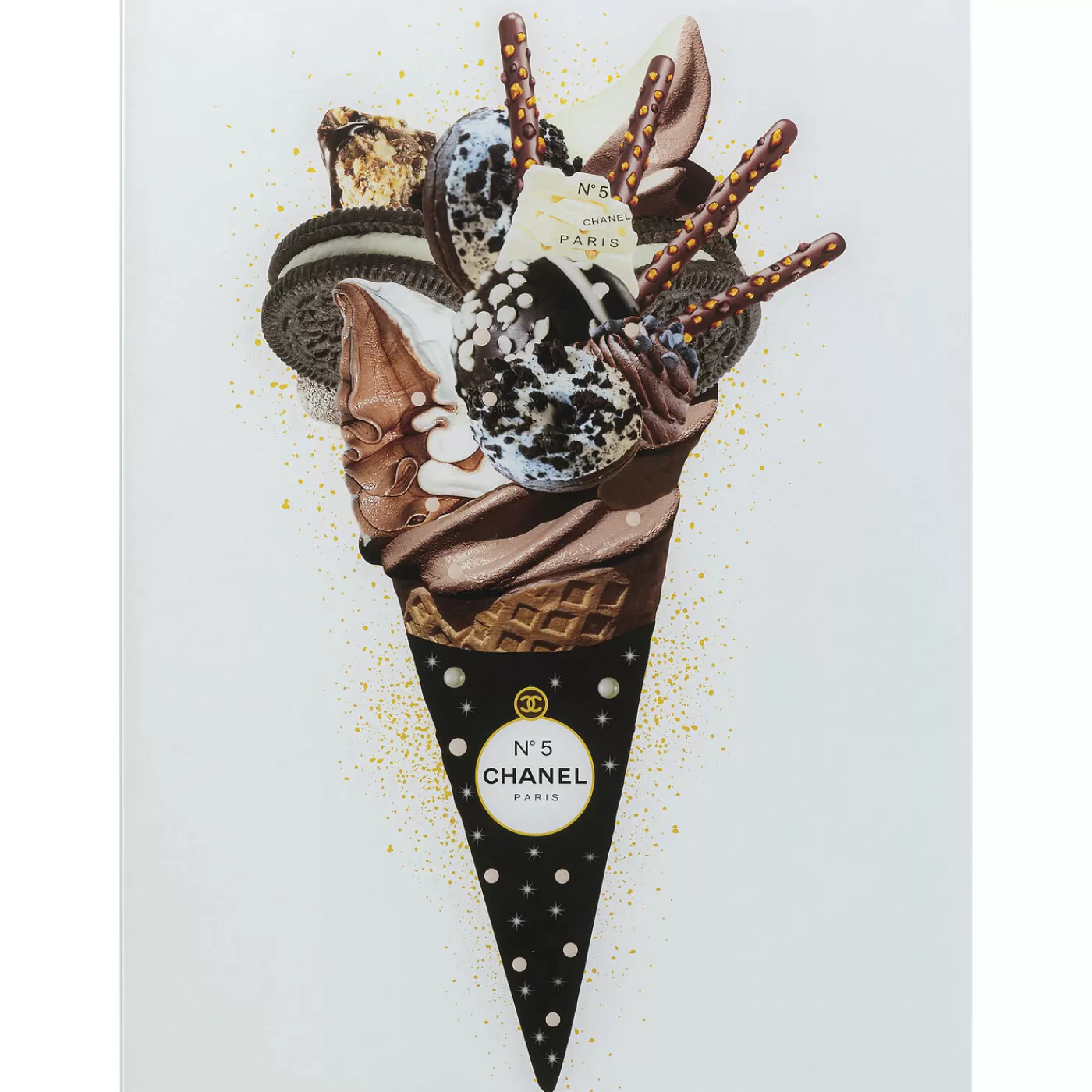 KARE Design Tableau En Verre Rich Ice Cream 60X80Cm