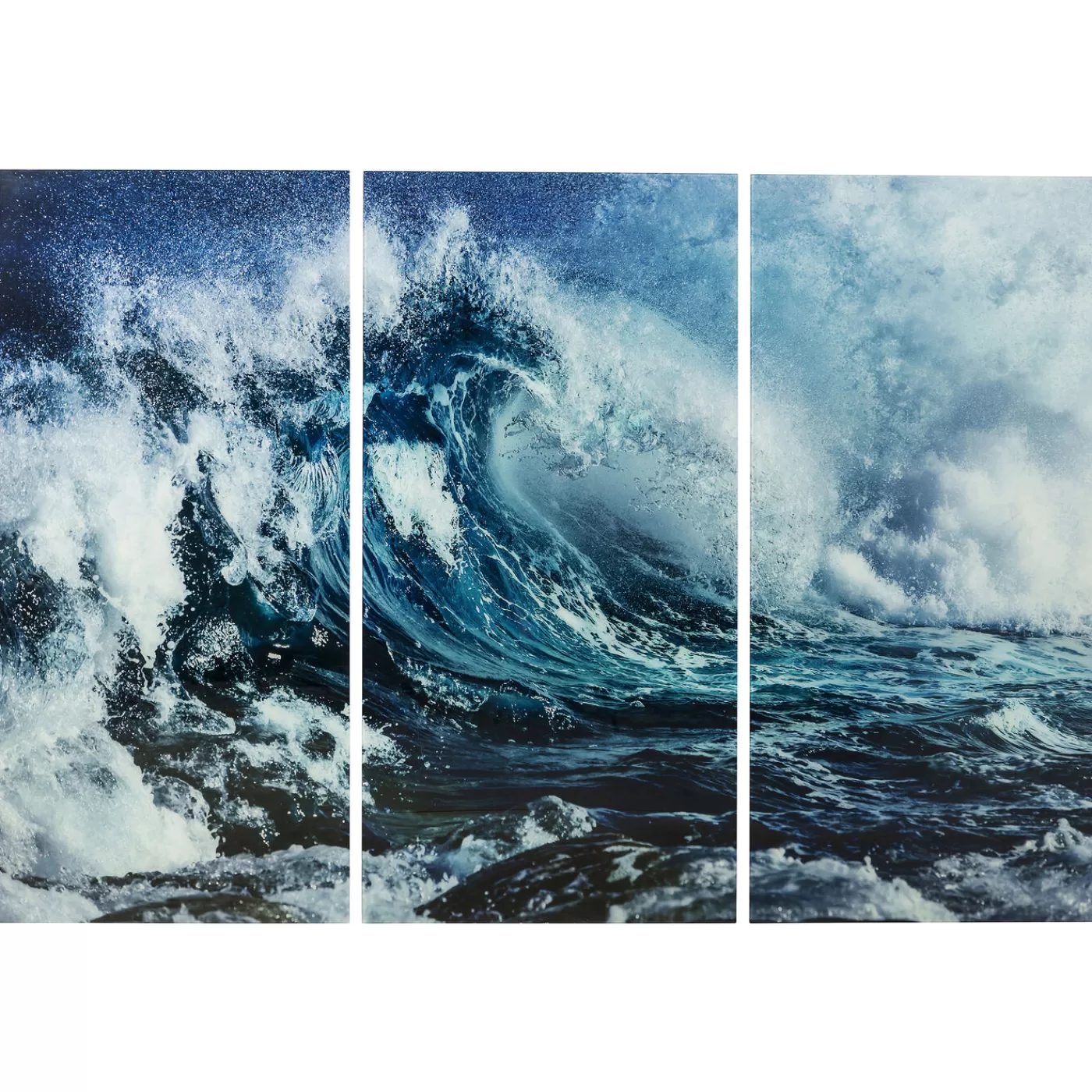 KARE Design Tableau En Verre Triptychon Wave (3/Set)