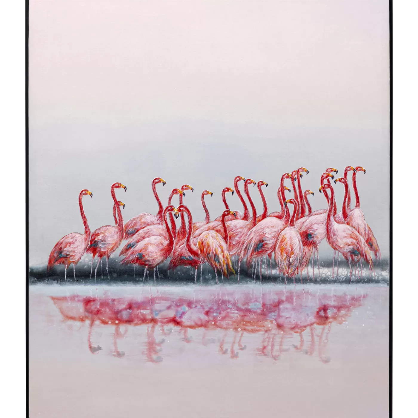 KARE Design Tableau Encadre Flamingos 100X120Cm